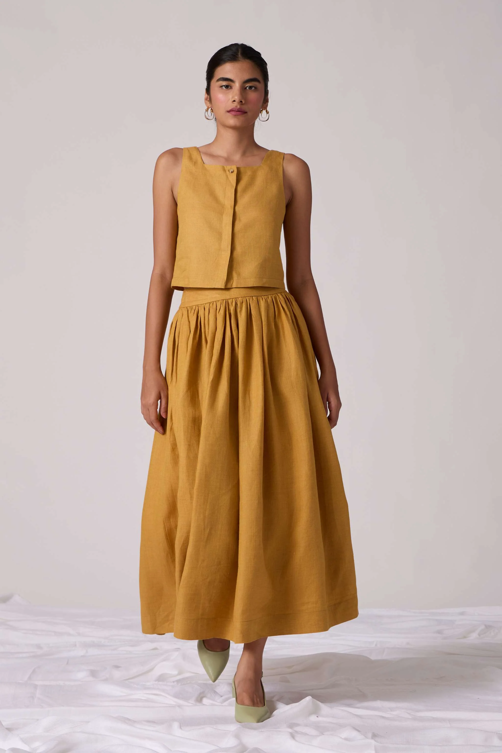 Adelaide Skirt Set - Mustard - Image 3