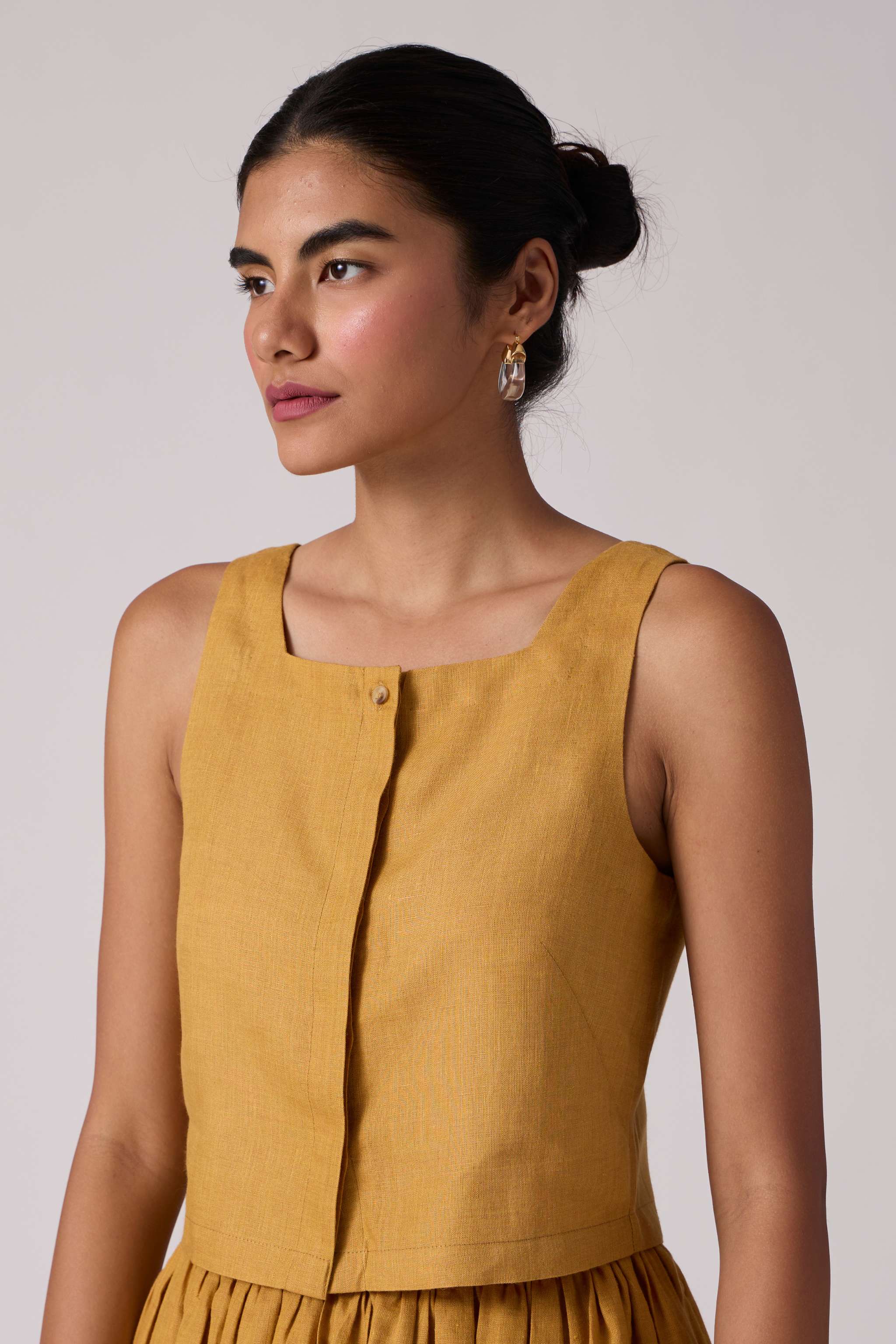 Adelaide Top - Mustard