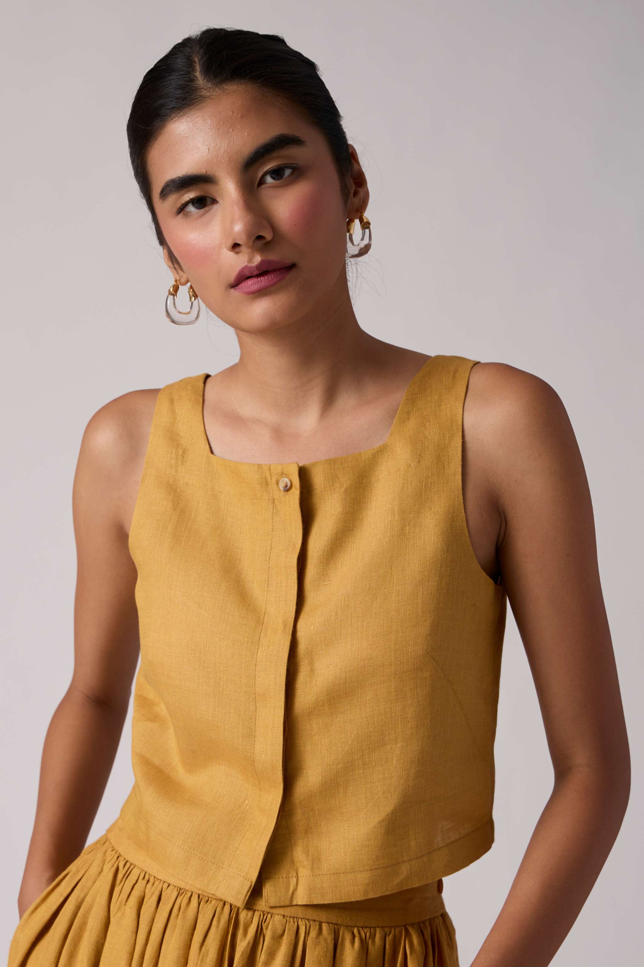 Adelaide Top - Mustard - Image 3