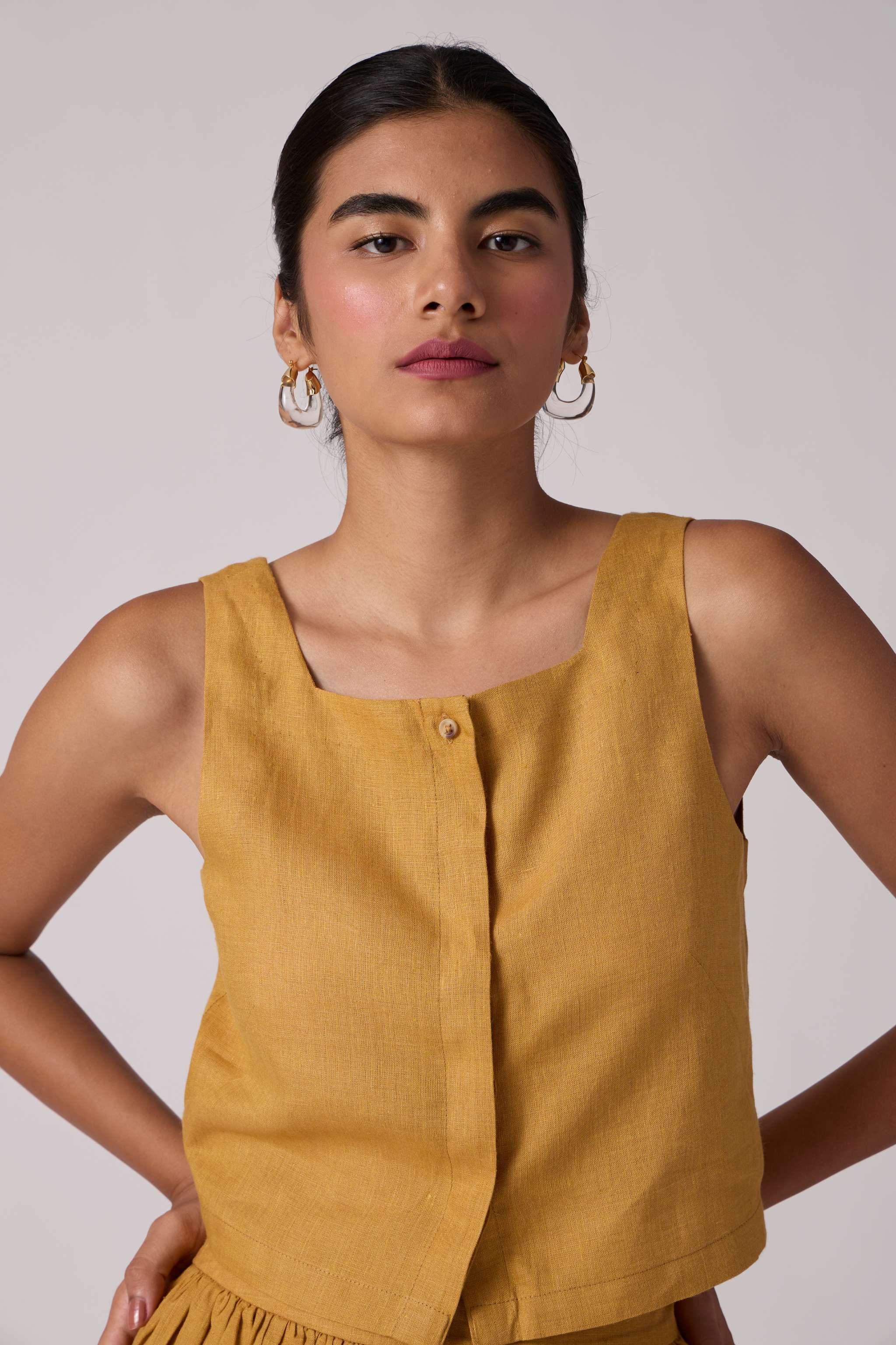 Adelaide Top - Mustard - Image 5