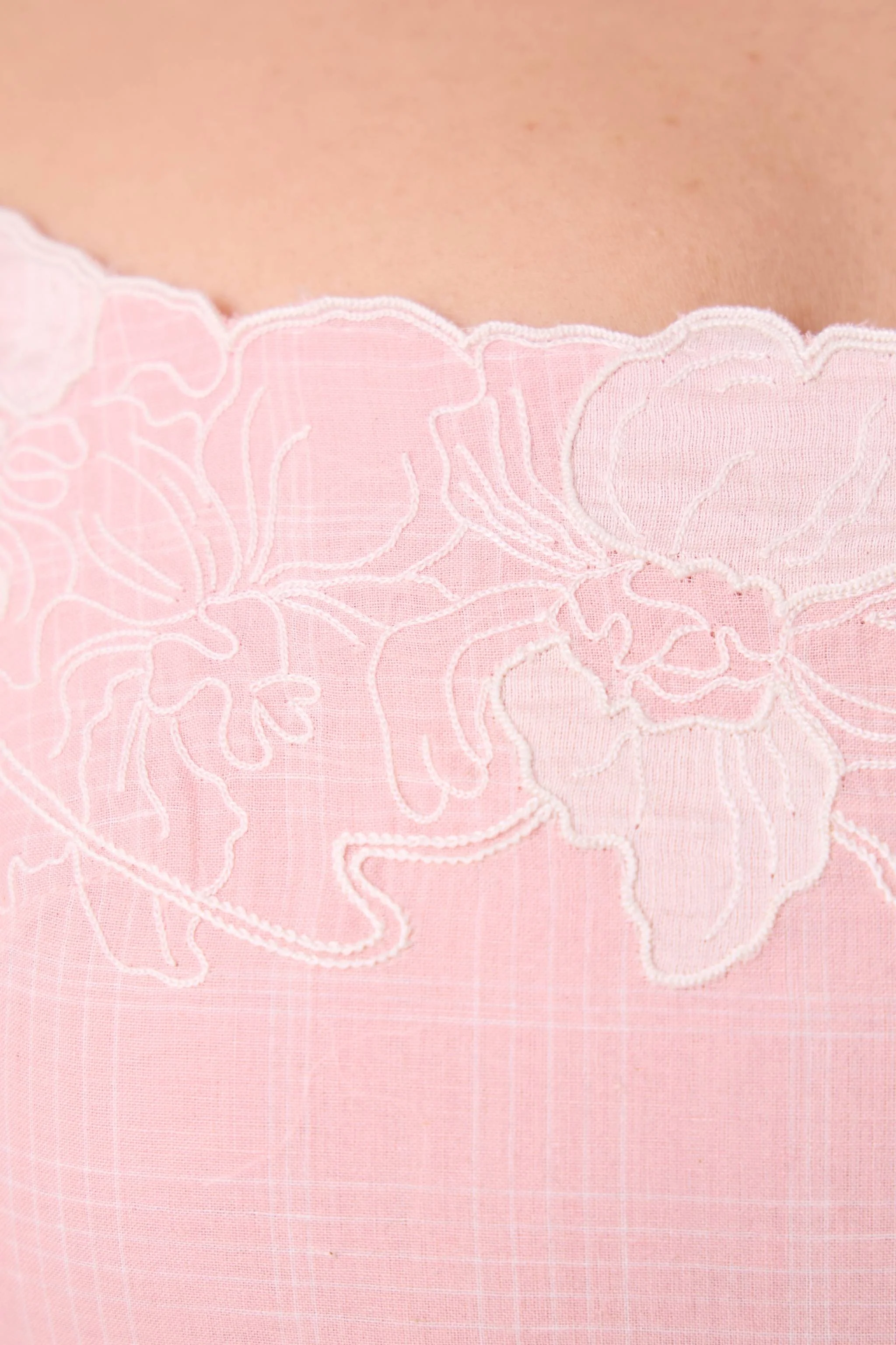 Ai Pink Embroidered Handwoven Dress - Image 9