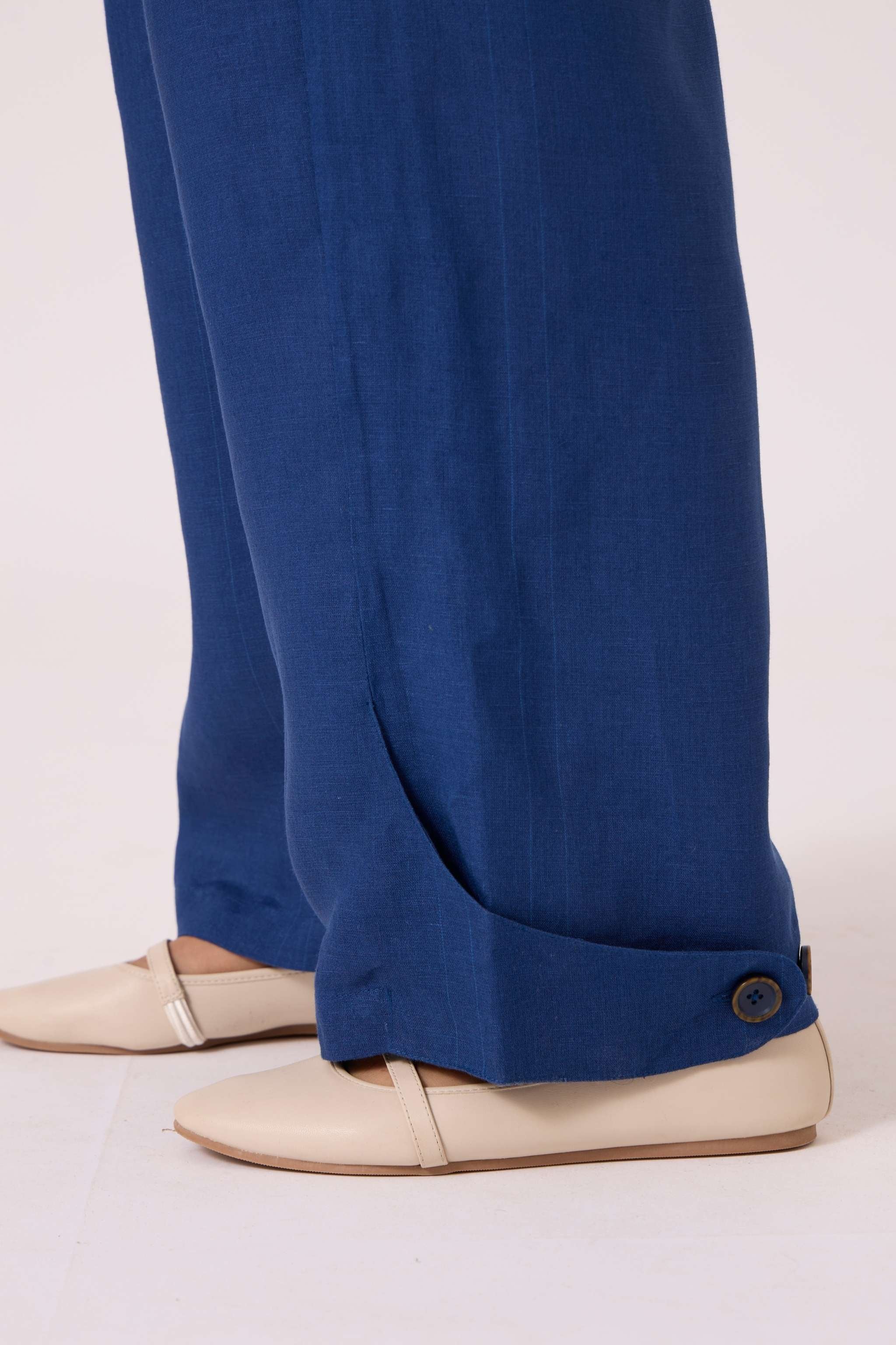 Aldous Ink Blue Linen Pants - Image 8