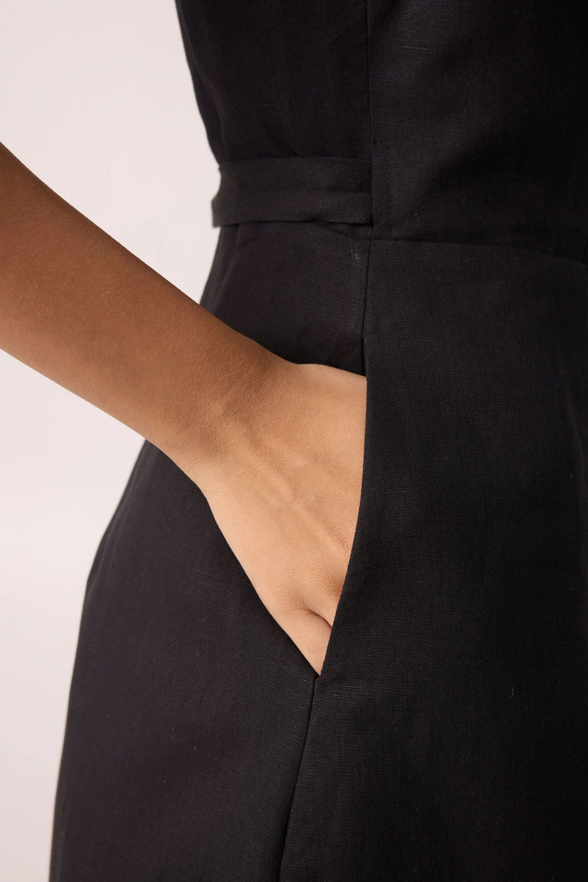 Arandi Black Wrap Dress - Image 4