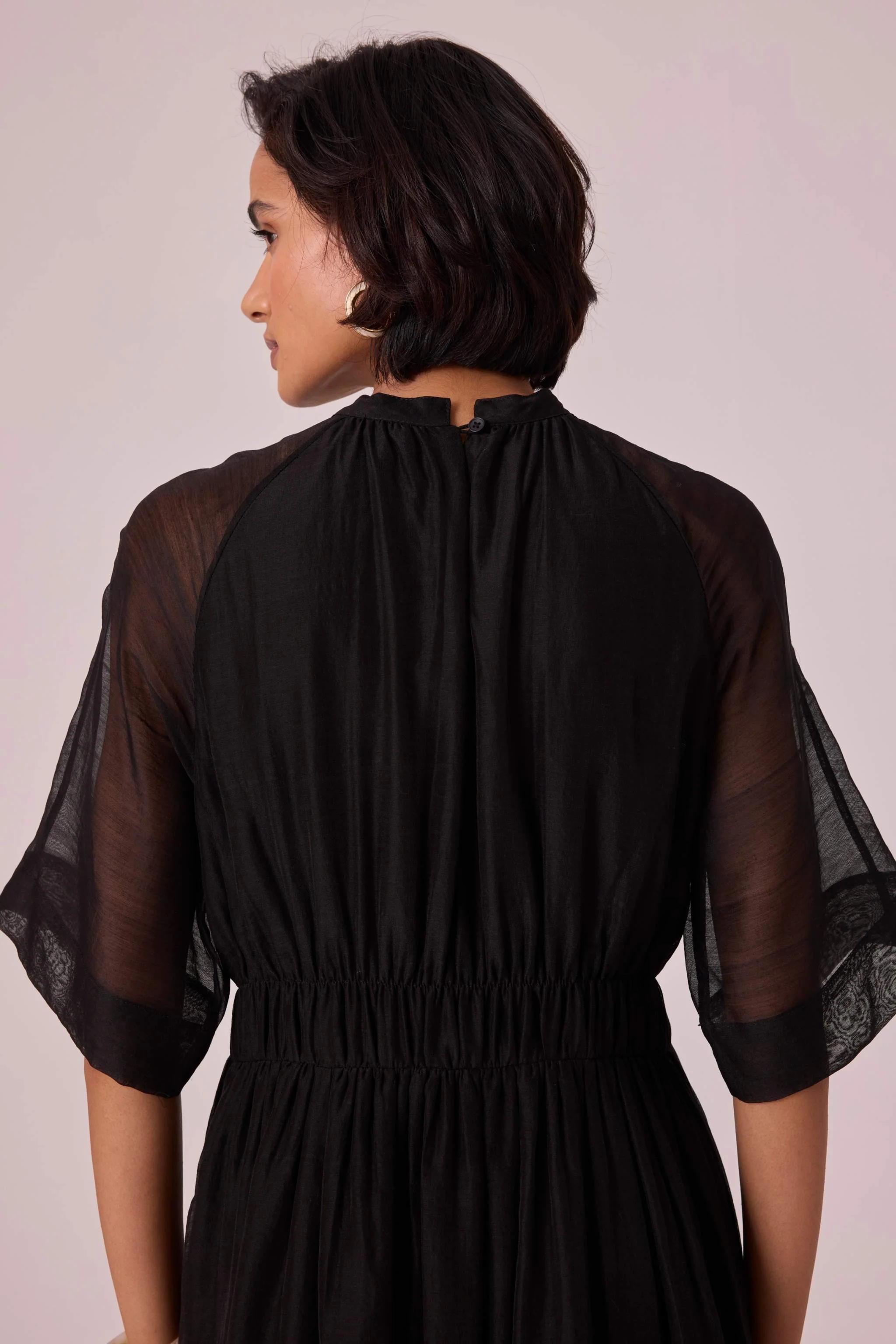 Arha Black Handwoven Dress - Image 11