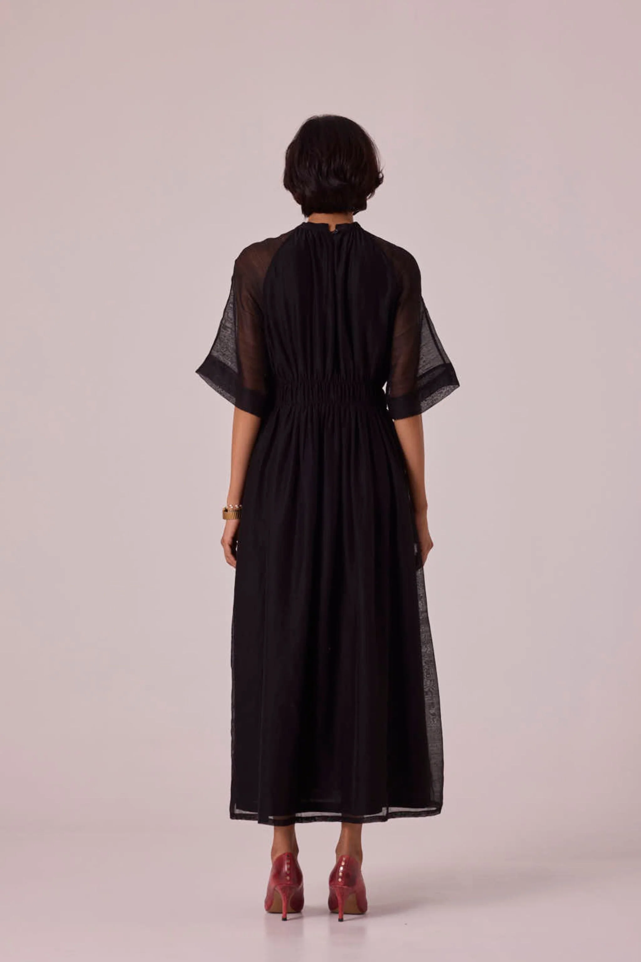 Arha Black Handwoven Dress - Image 12
