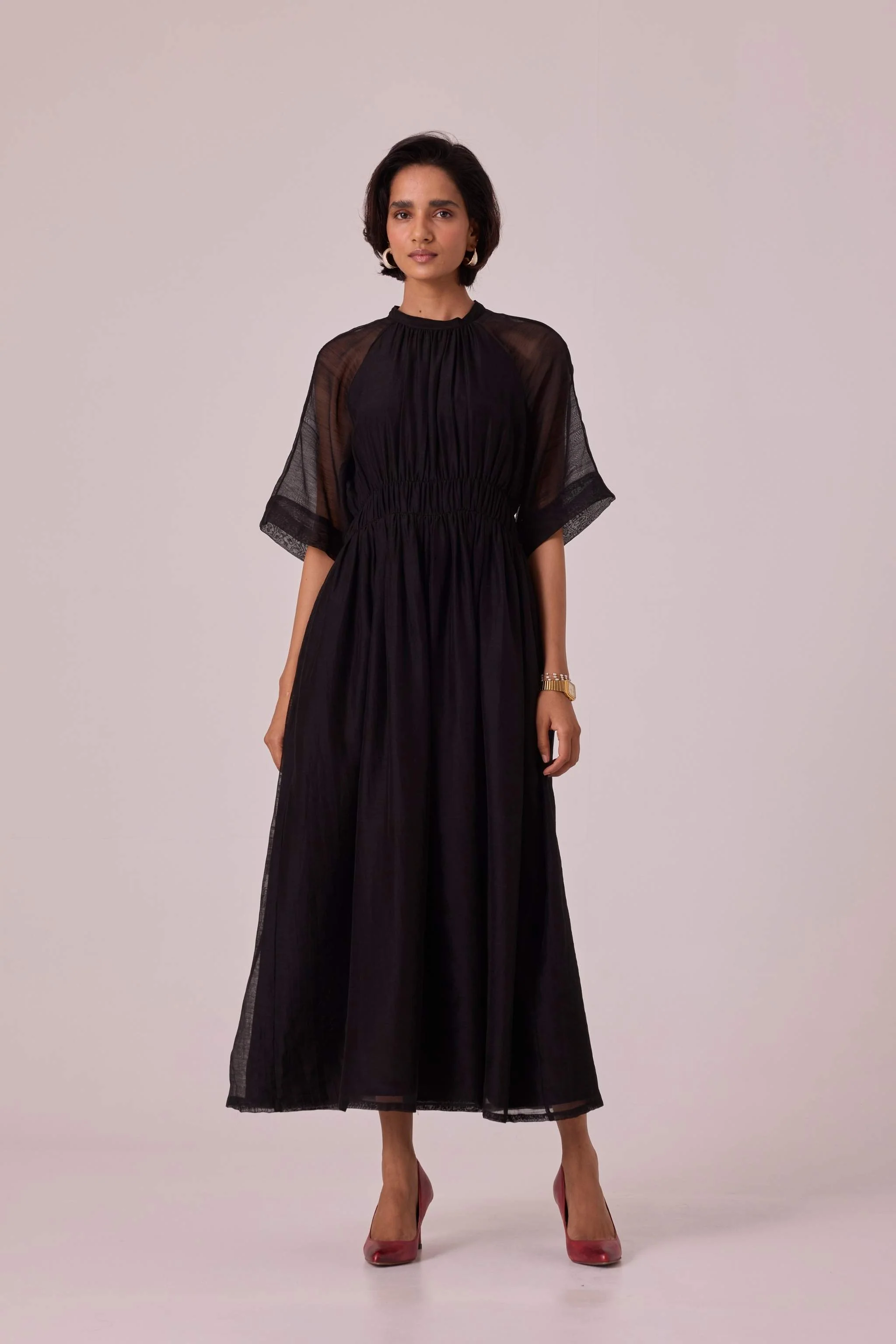 Arha Black Handwoven Dress - Image 3