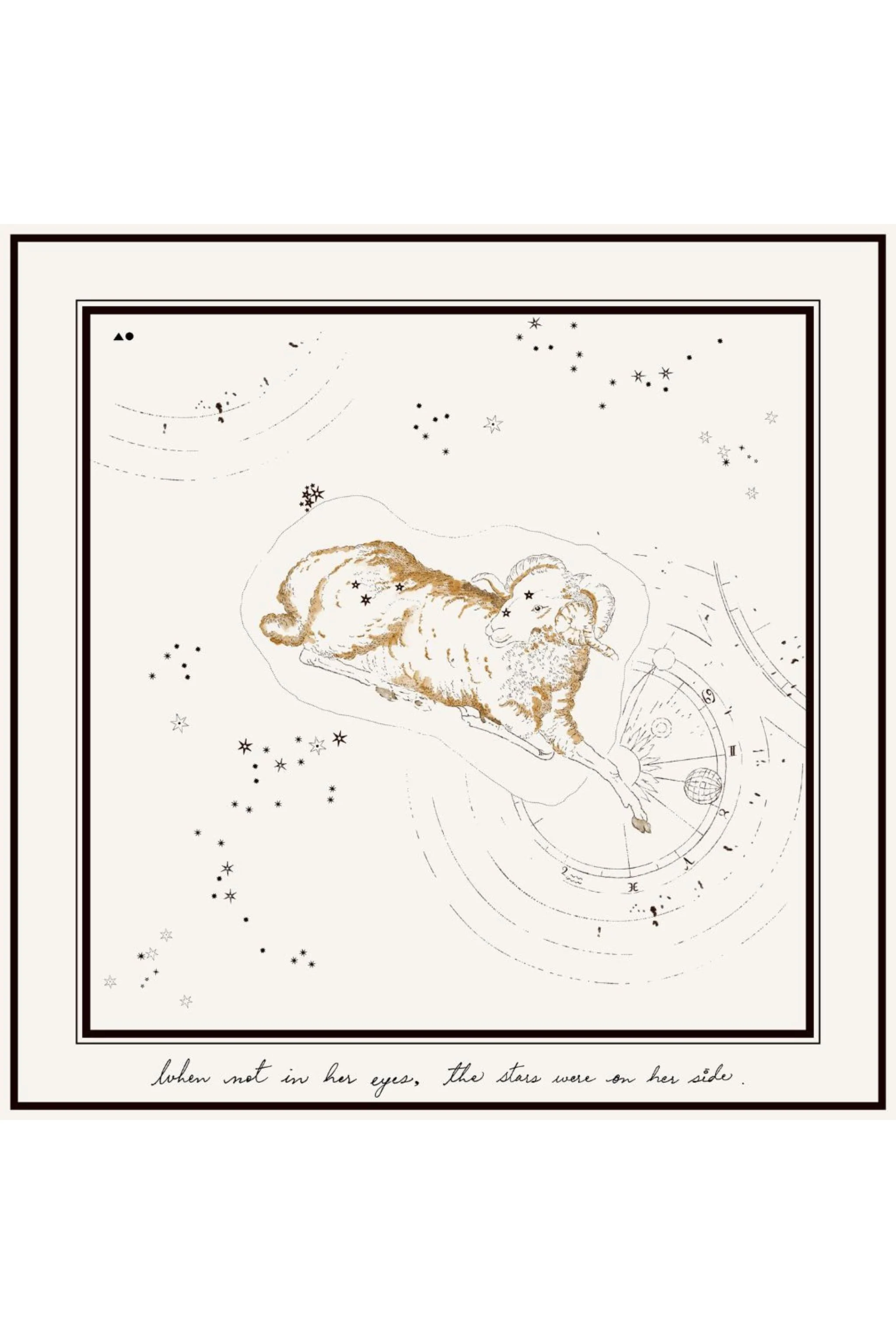 Aries Printed Satin Scarf - Image 2