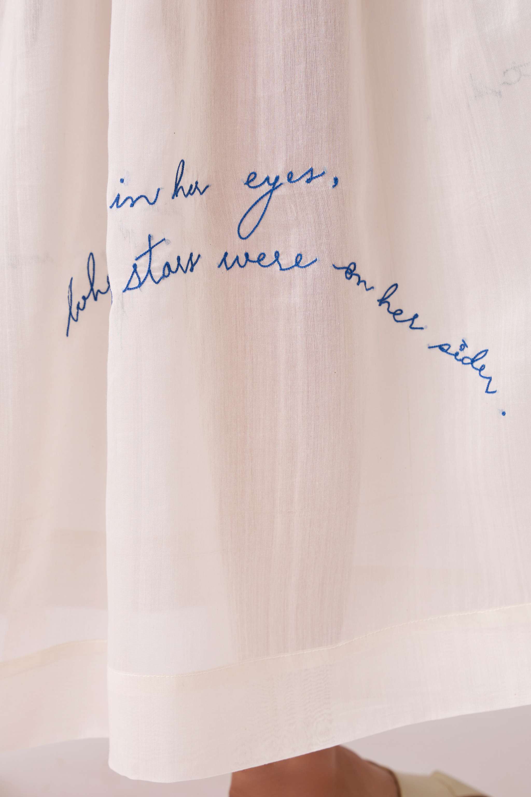 Astra White Embroidered Maxi Dress - Image 13