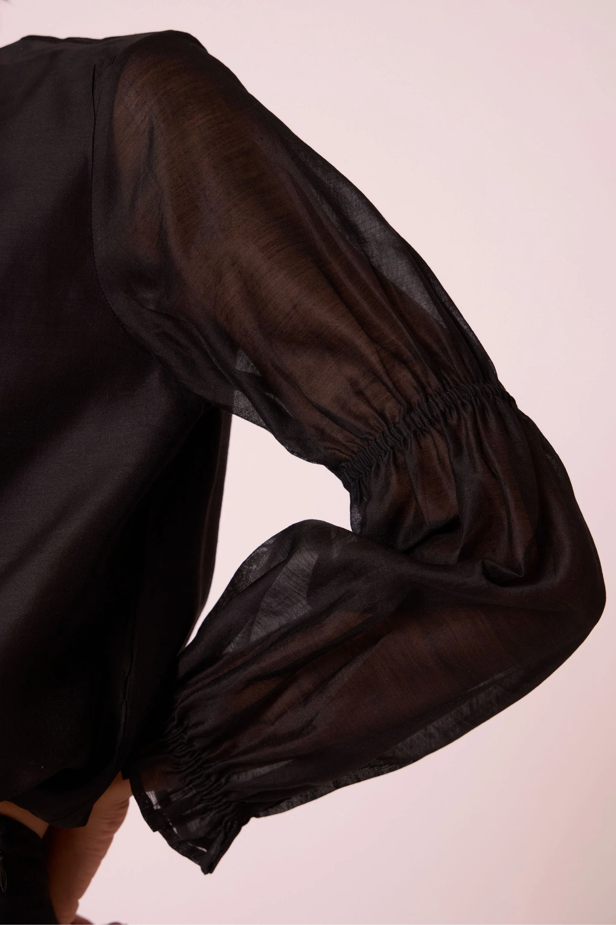 Atlas Black Handwoven Top - Image 5