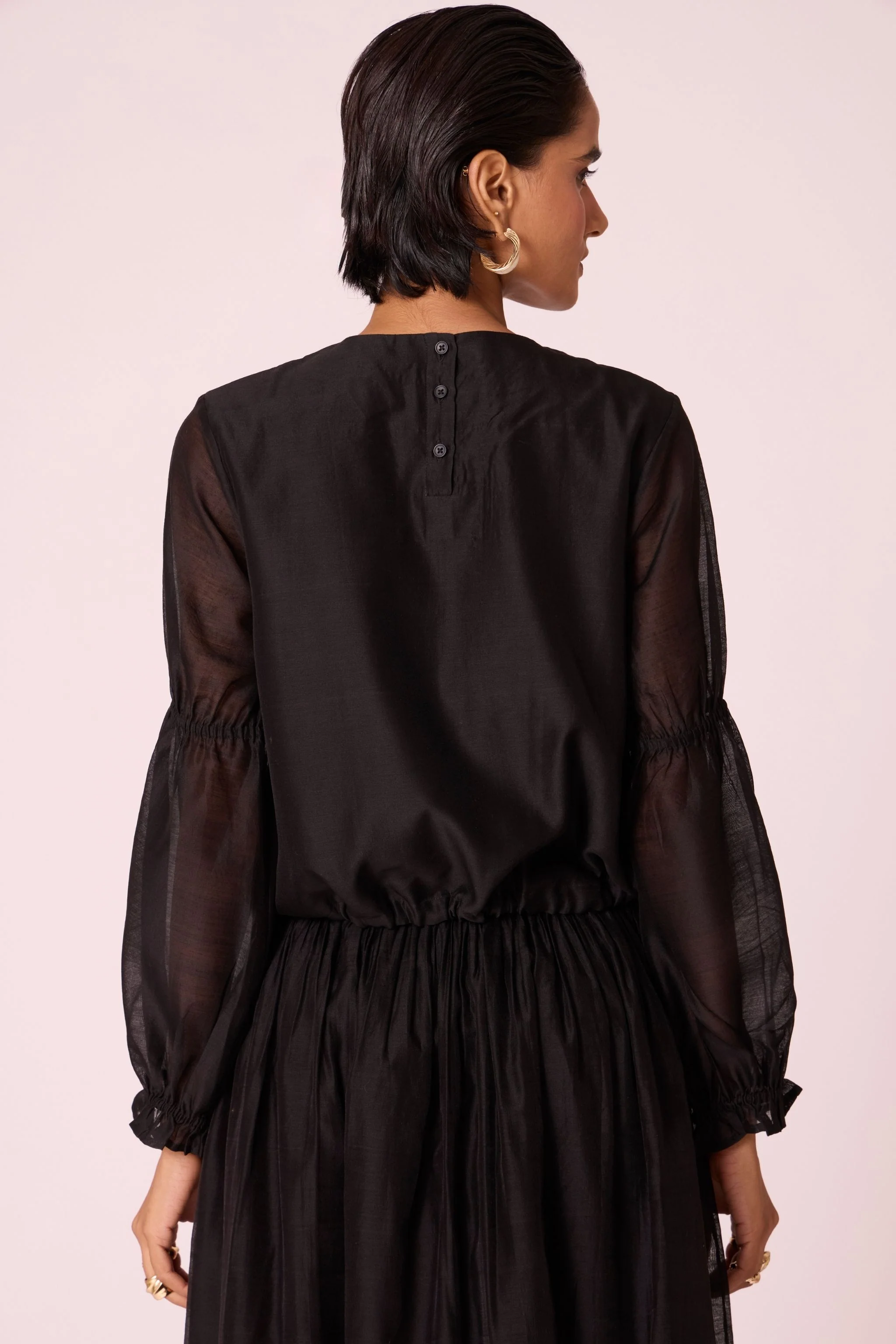 Atlas Black Handwoven Top - Image 9