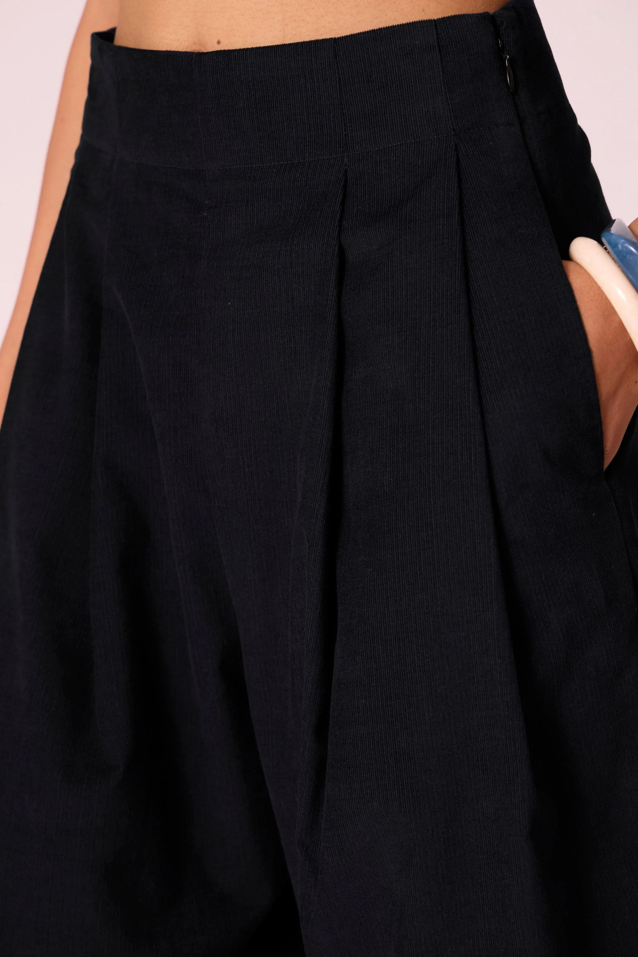 Bandra Black Needlecord Pants - Image 6