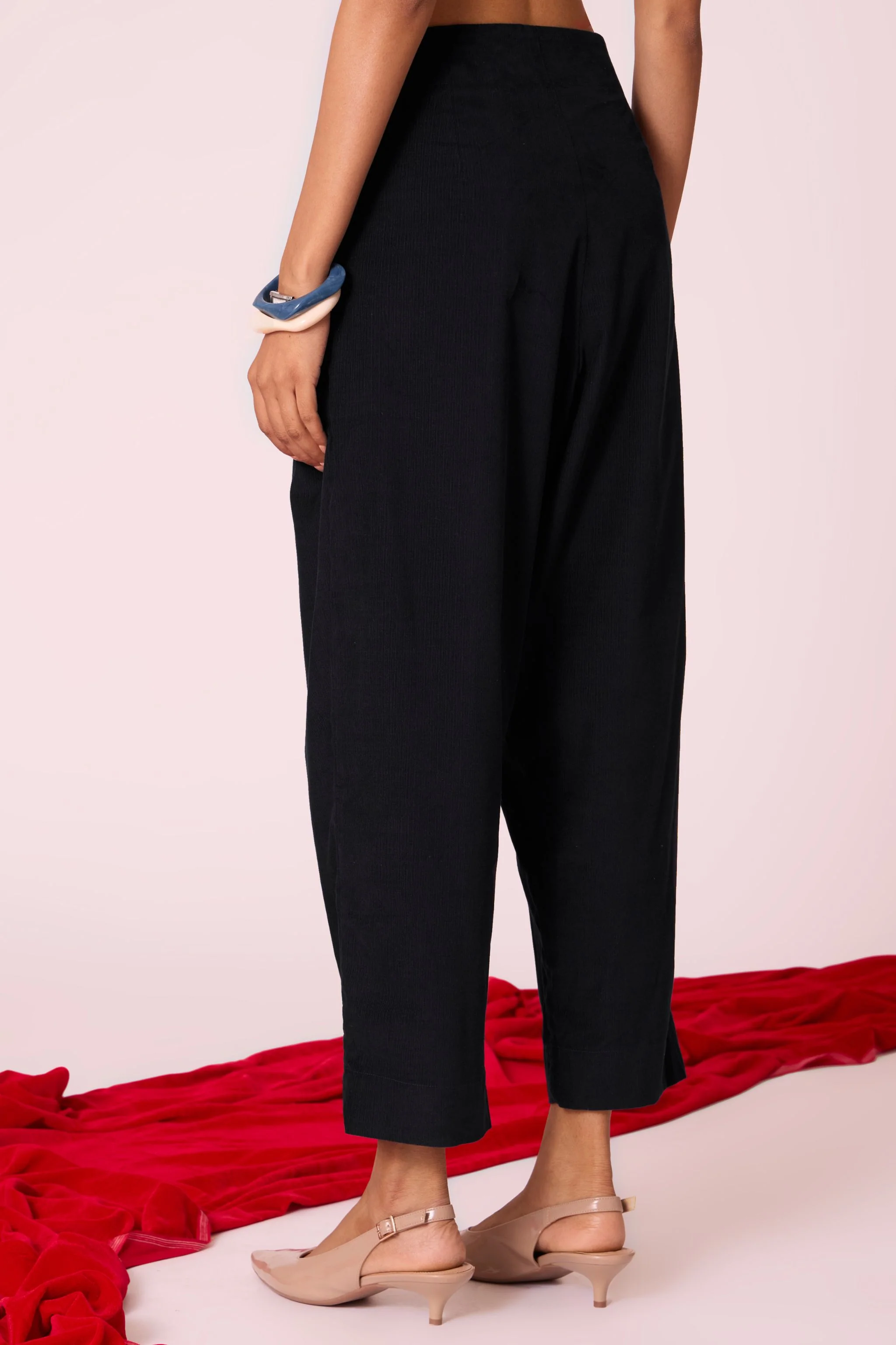 Bandra Black Needlecord Pants - Image 7