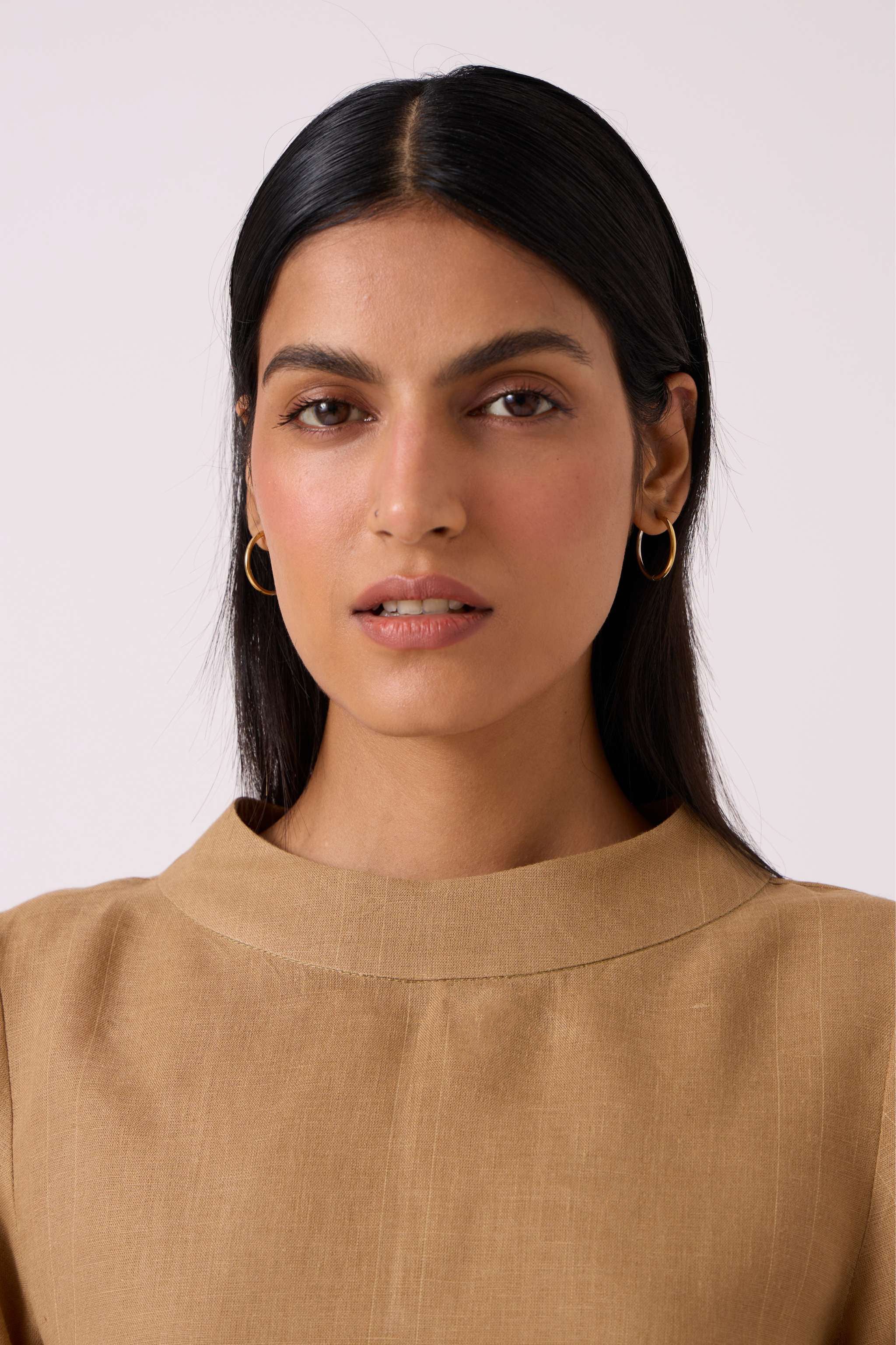 Bertie Tan Linen Top - Image 4