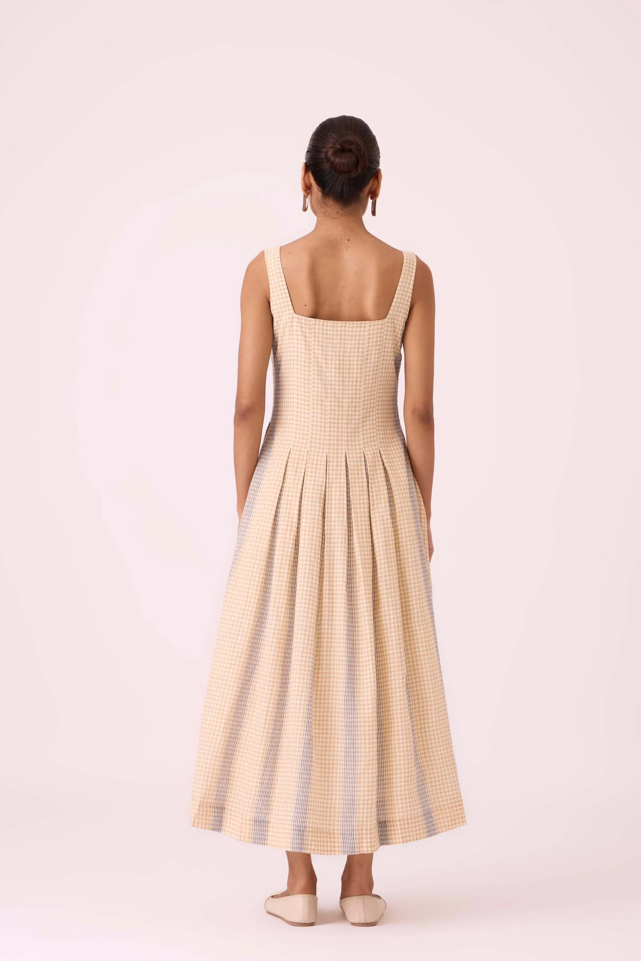 Bosie Beige Handwoven Dress - Image 13