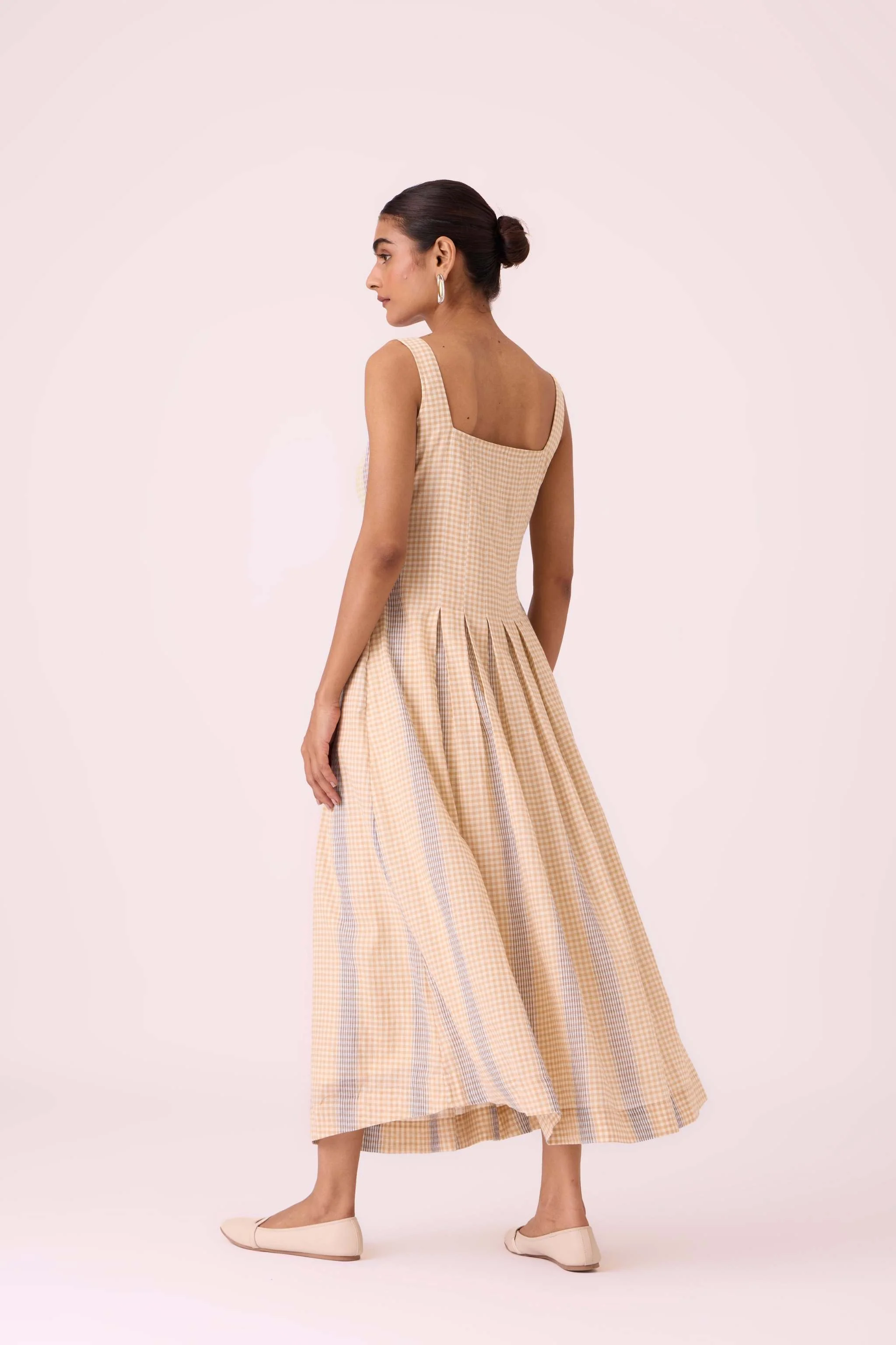 Bosie Beige Handwoven Dress - Image 14