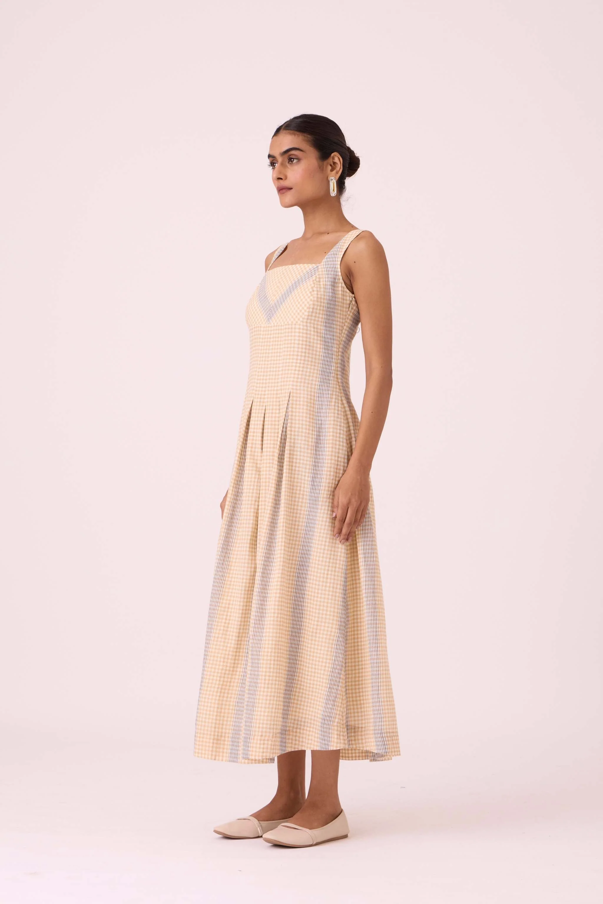 Bosie Beige Handwoven Dress - Image 2