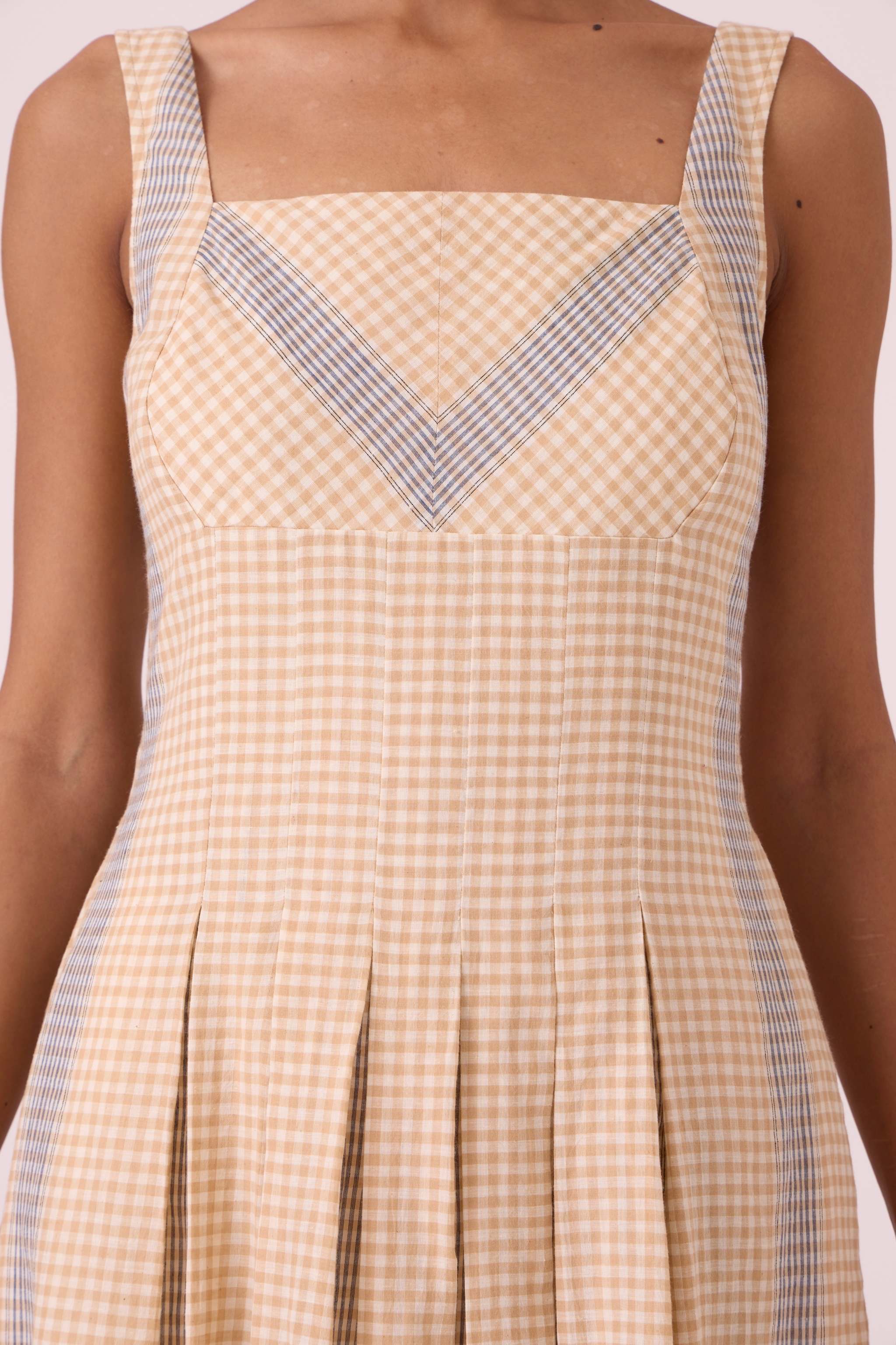 Bosie Beige Handwoven Dress - Image 4