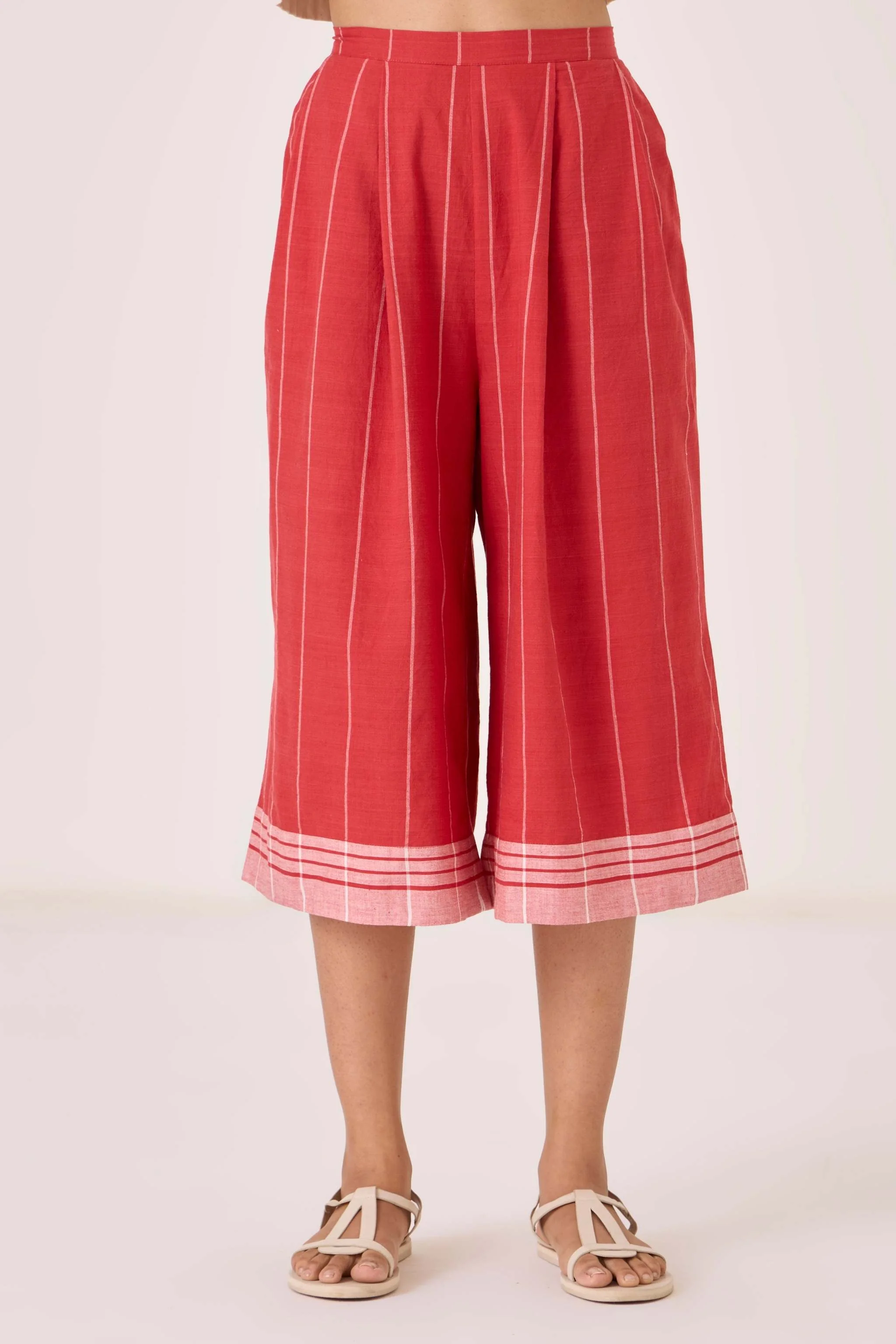Braboune Handwoven Striped Pants - Image 3