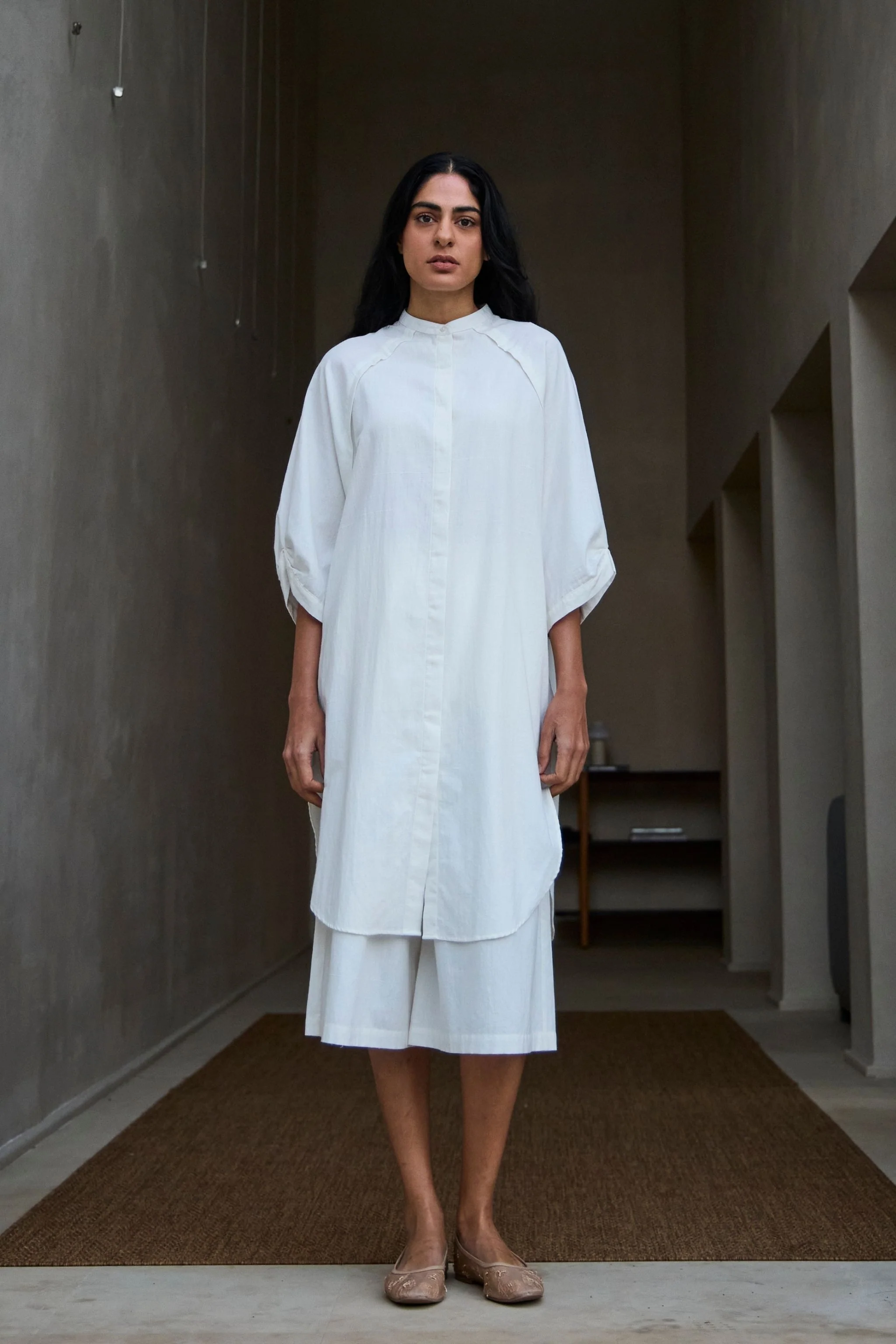 Braboune Handwoven White Co-Ord Set - Image 2