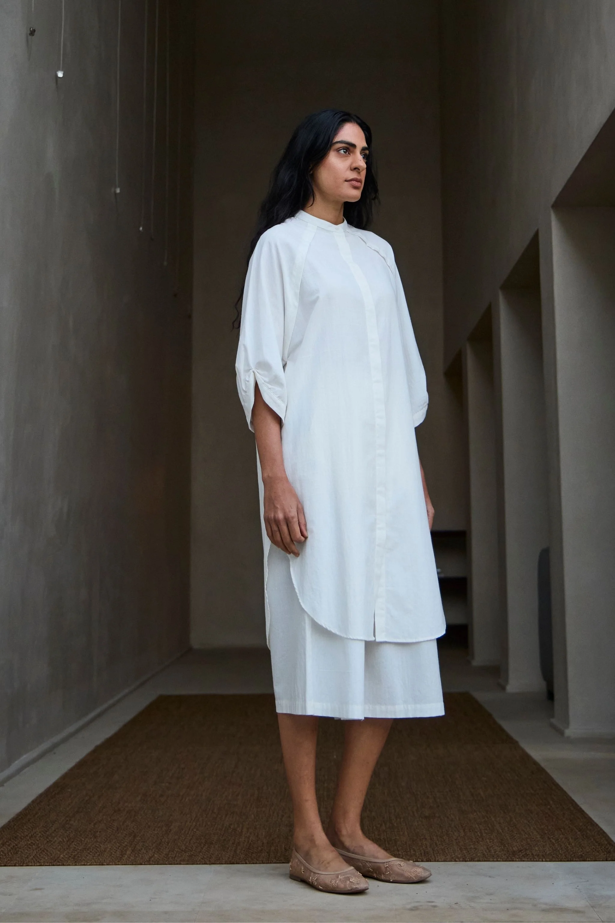 Braboune Handwoven White Co-Ord Set - Image 3