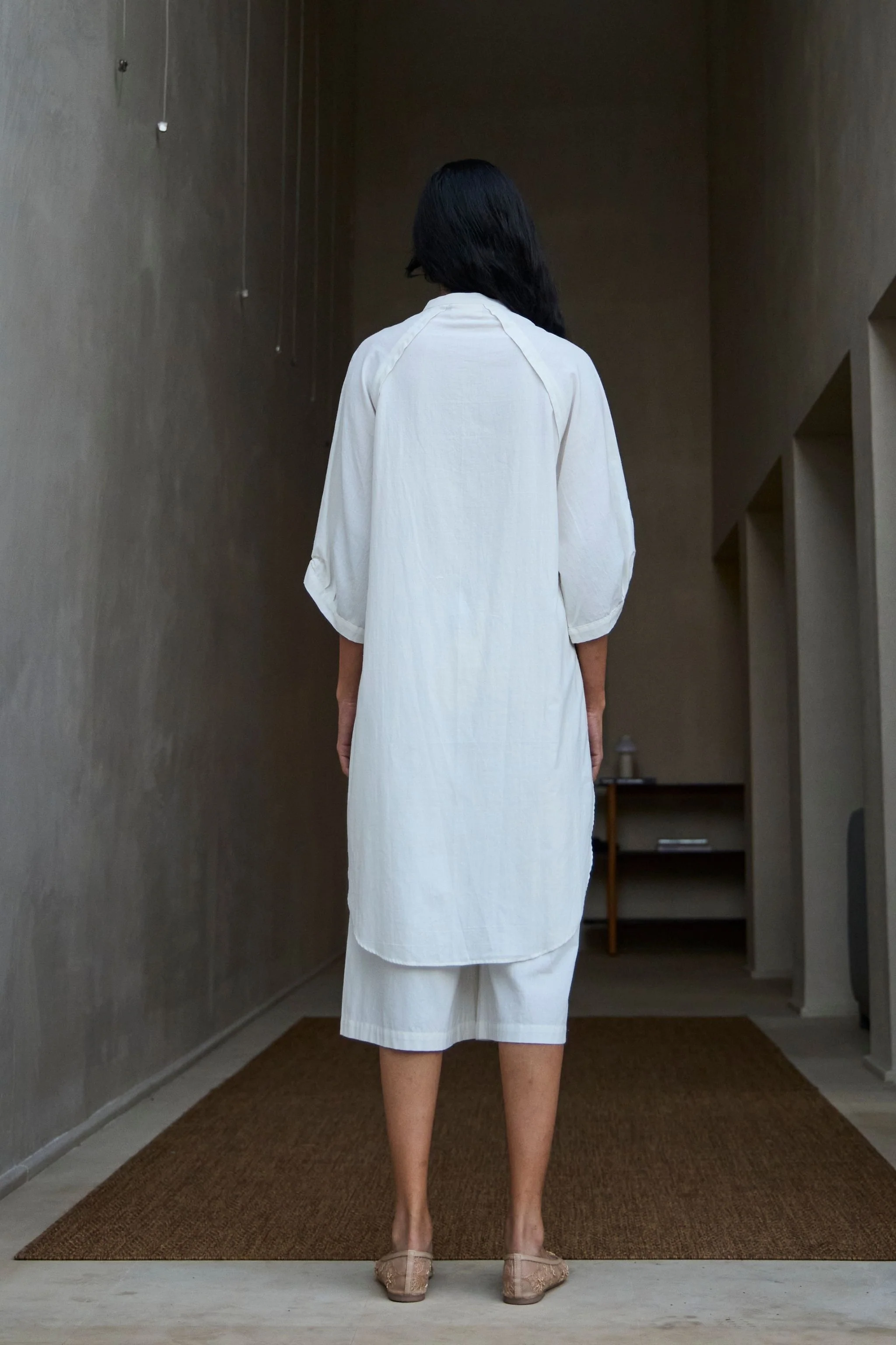 Braboune Handwoven White Co-Ord Set - Image 8