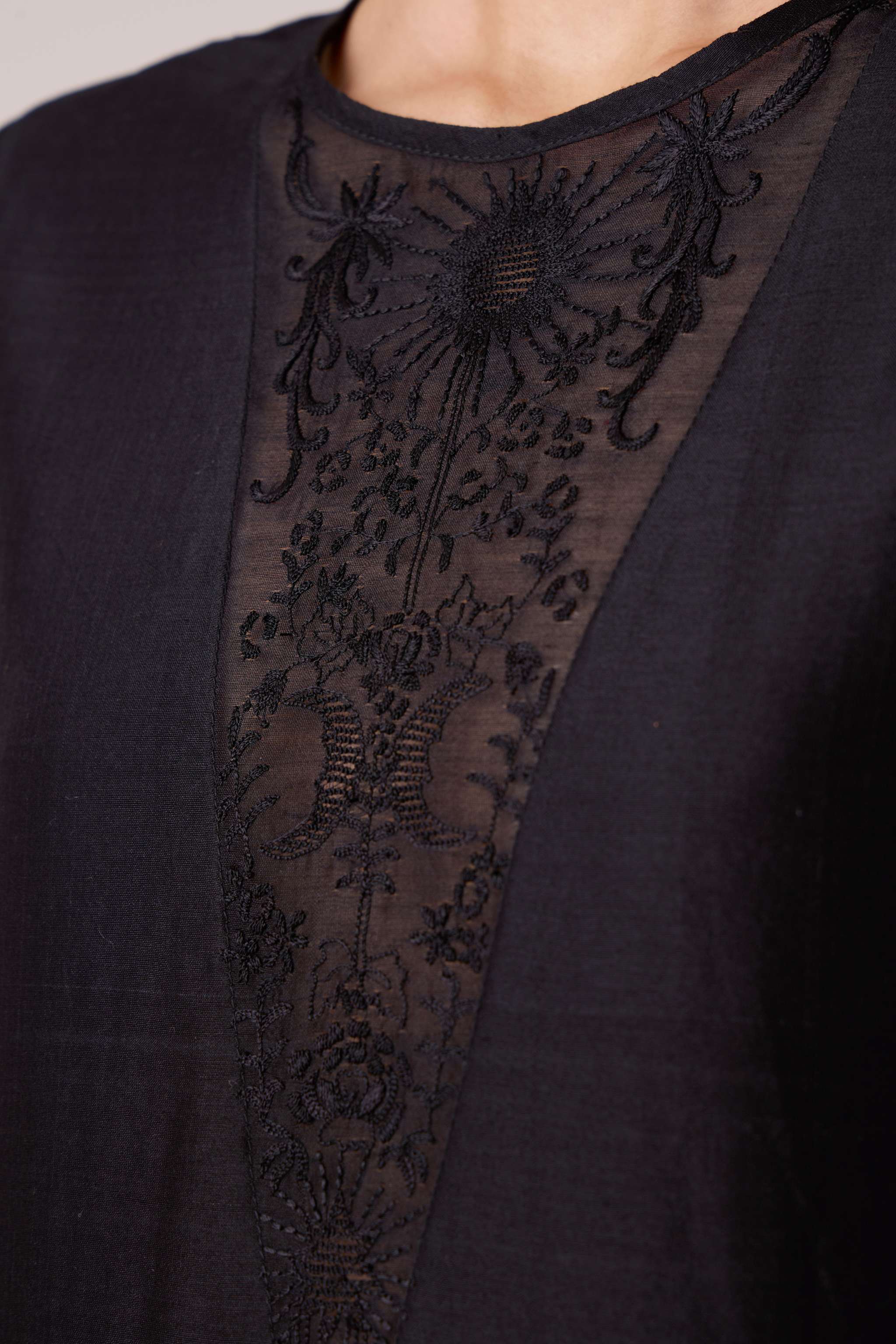 Callisto Black Handwoven Dress - Image 6