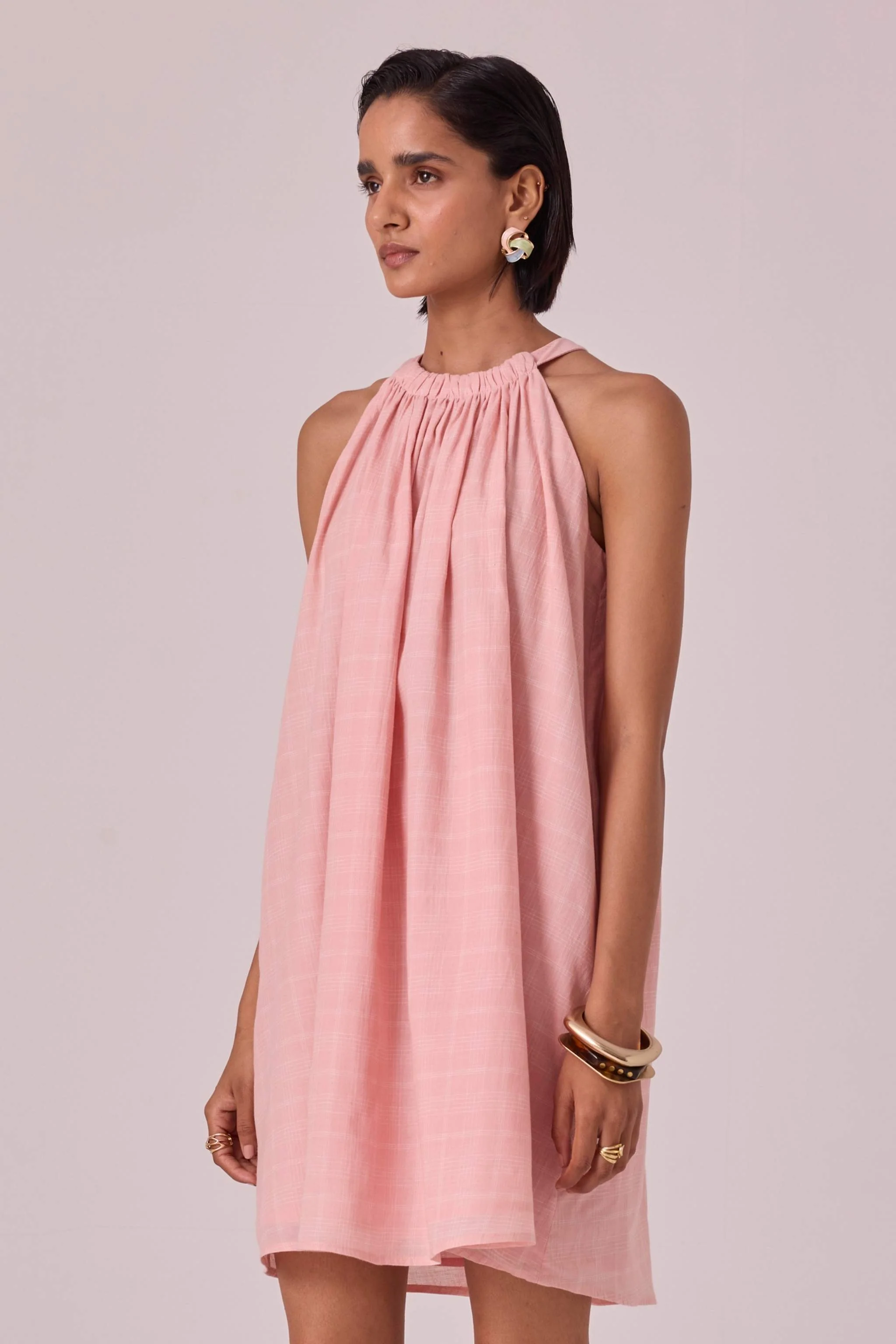 Chica Pink Handwoven Dress - Image 3