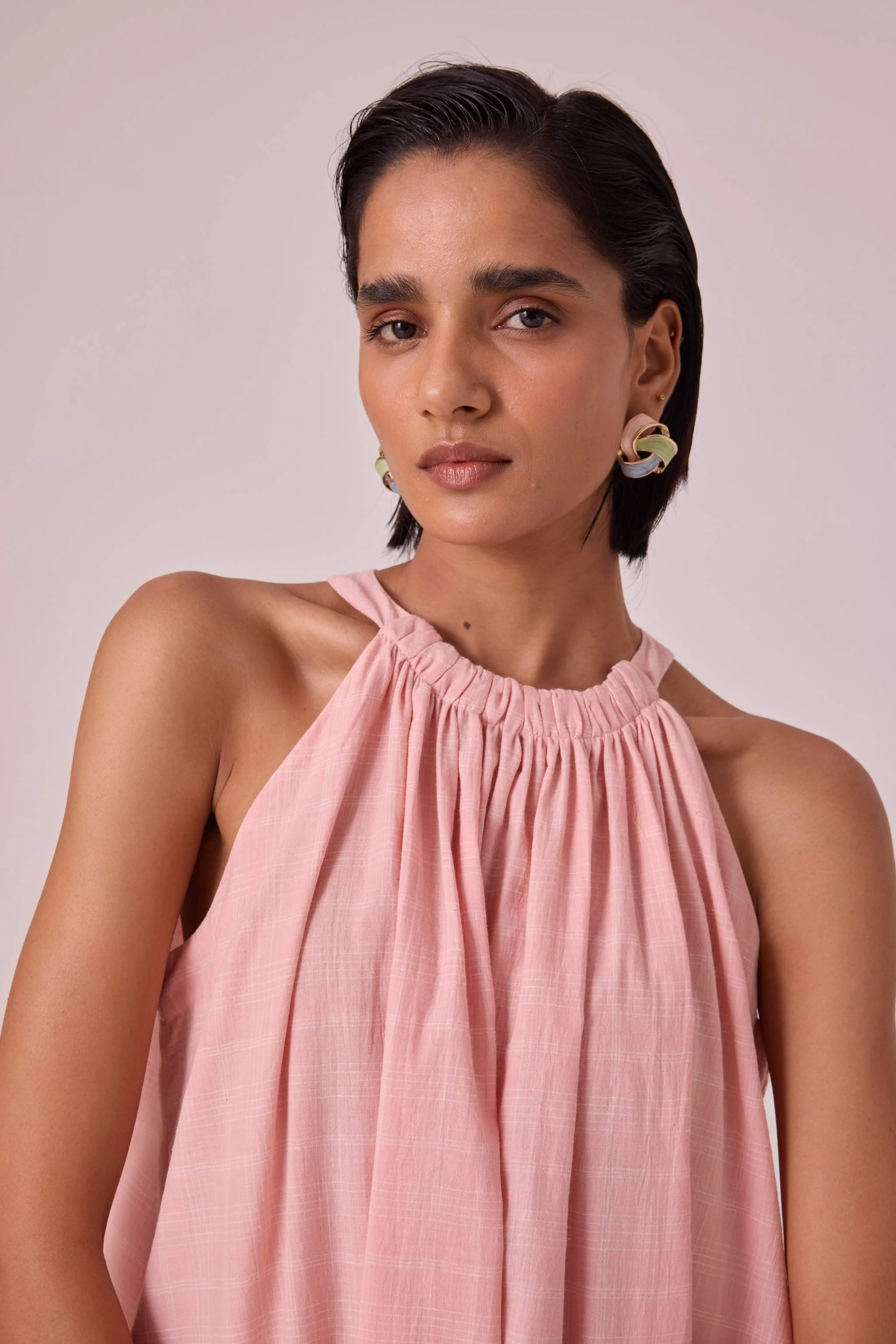 Chica Pink Handwoven Dress - Image 4