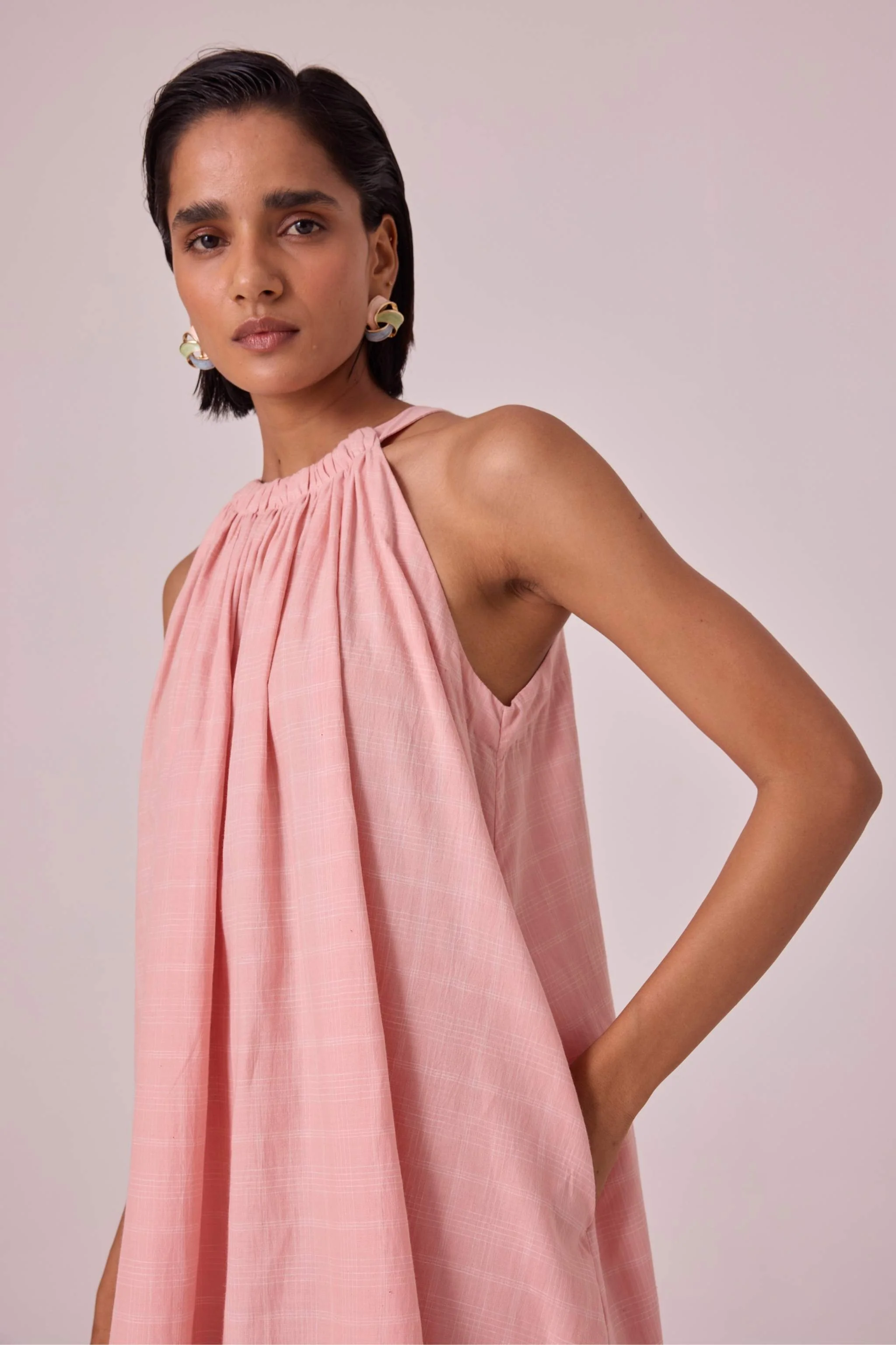 Chica Pink Handwoven Dress - Image 6