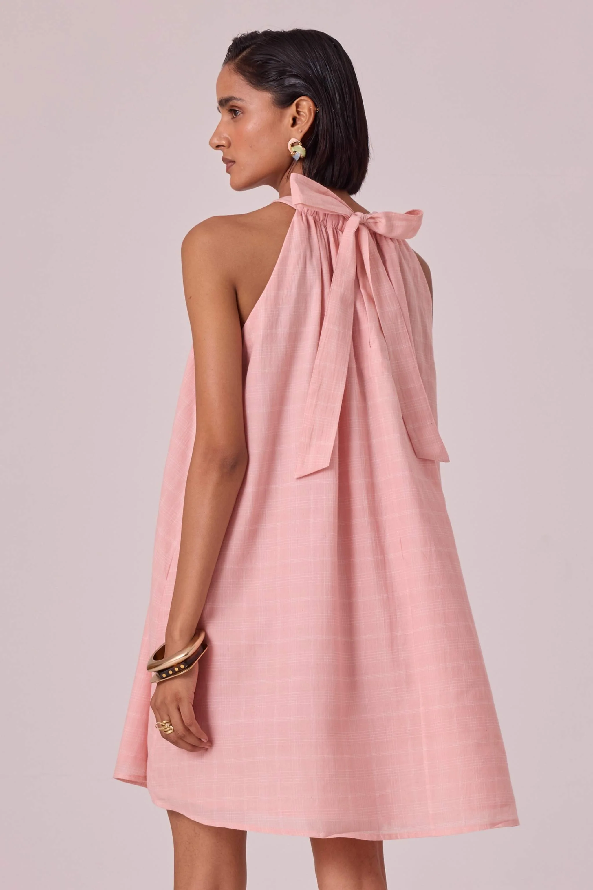 Chica Pink Handwoven Dress - Image 9