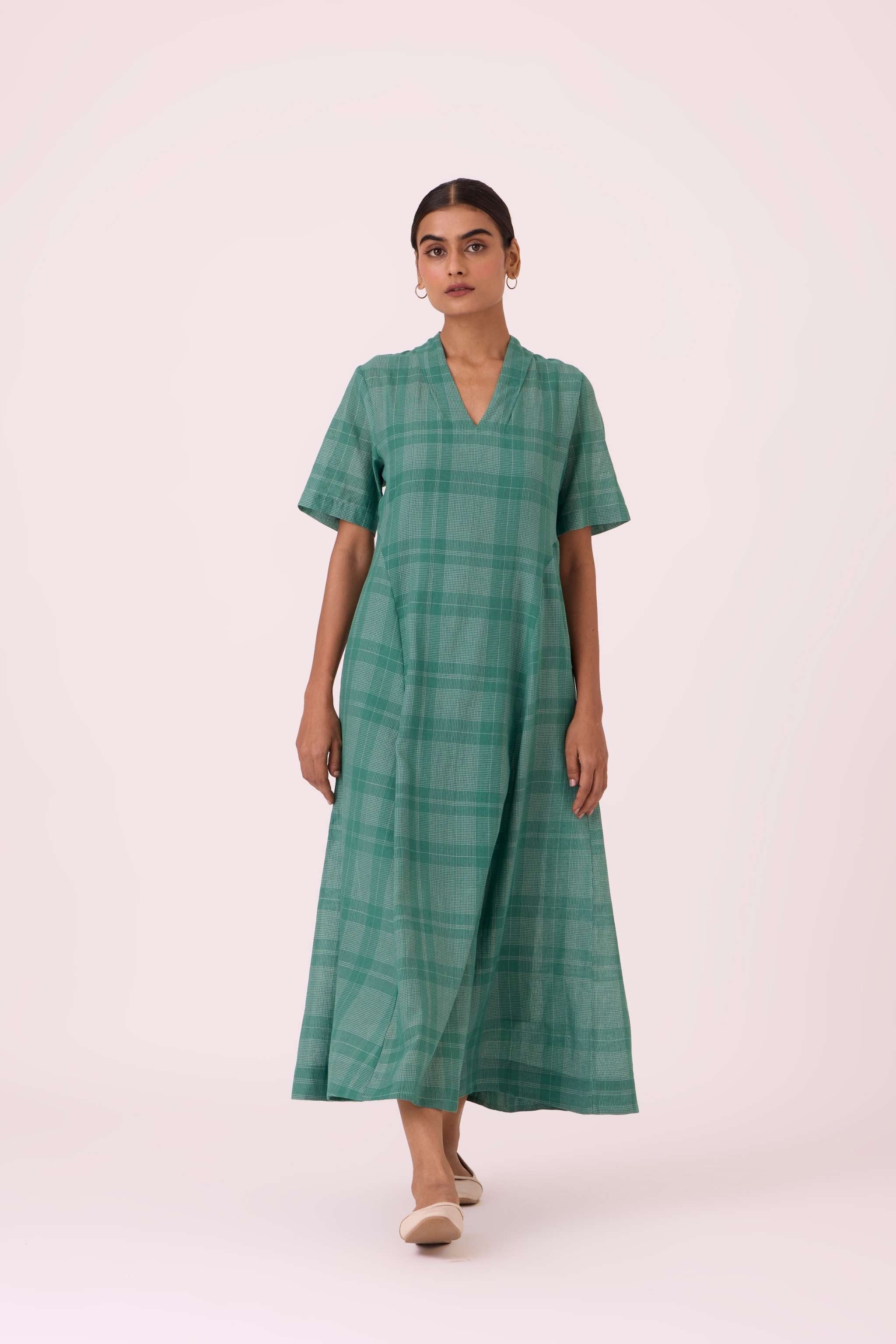 Clover Green Handwoven Dress - Image 5