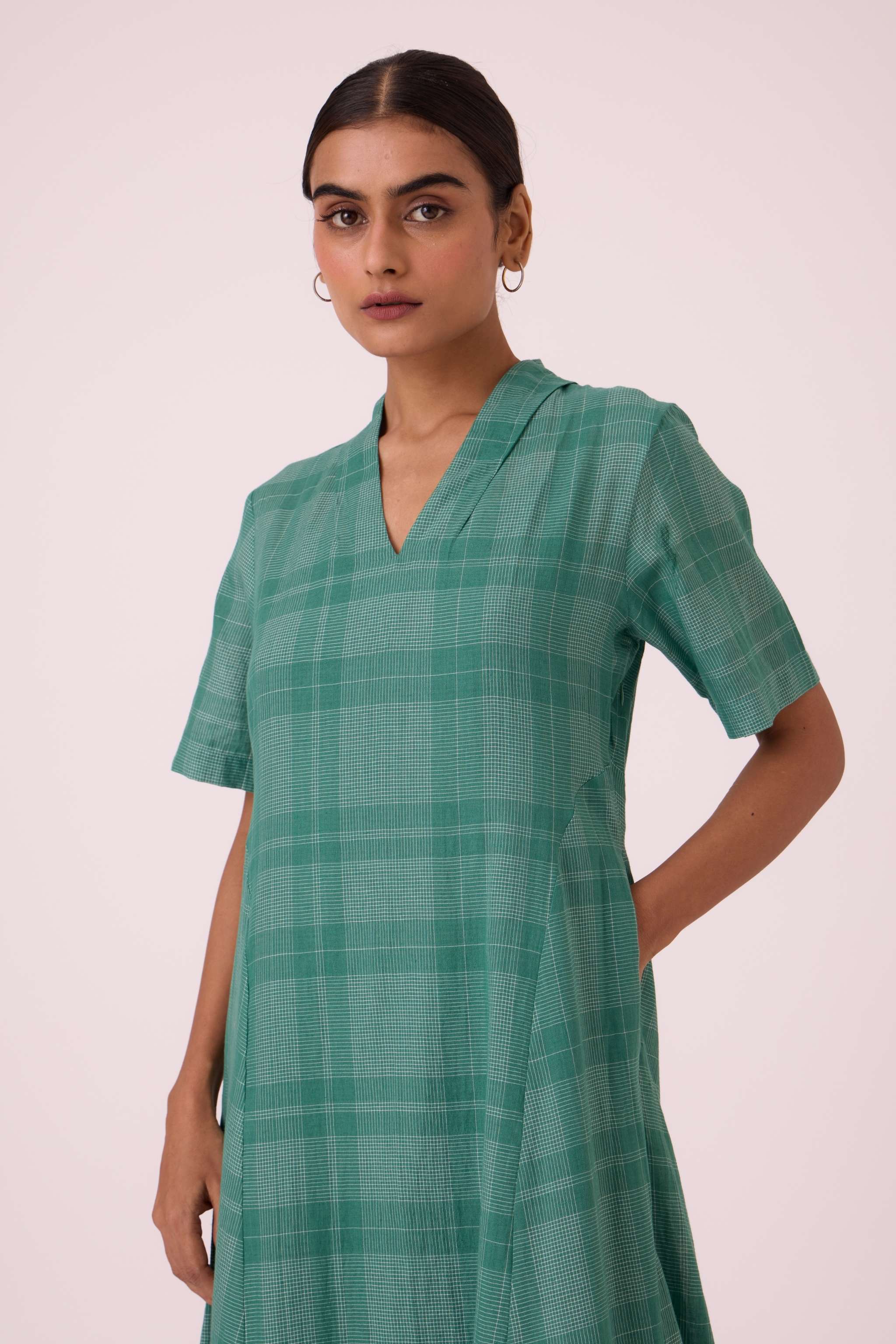 Clover Green Handwoven Dress - Image 6