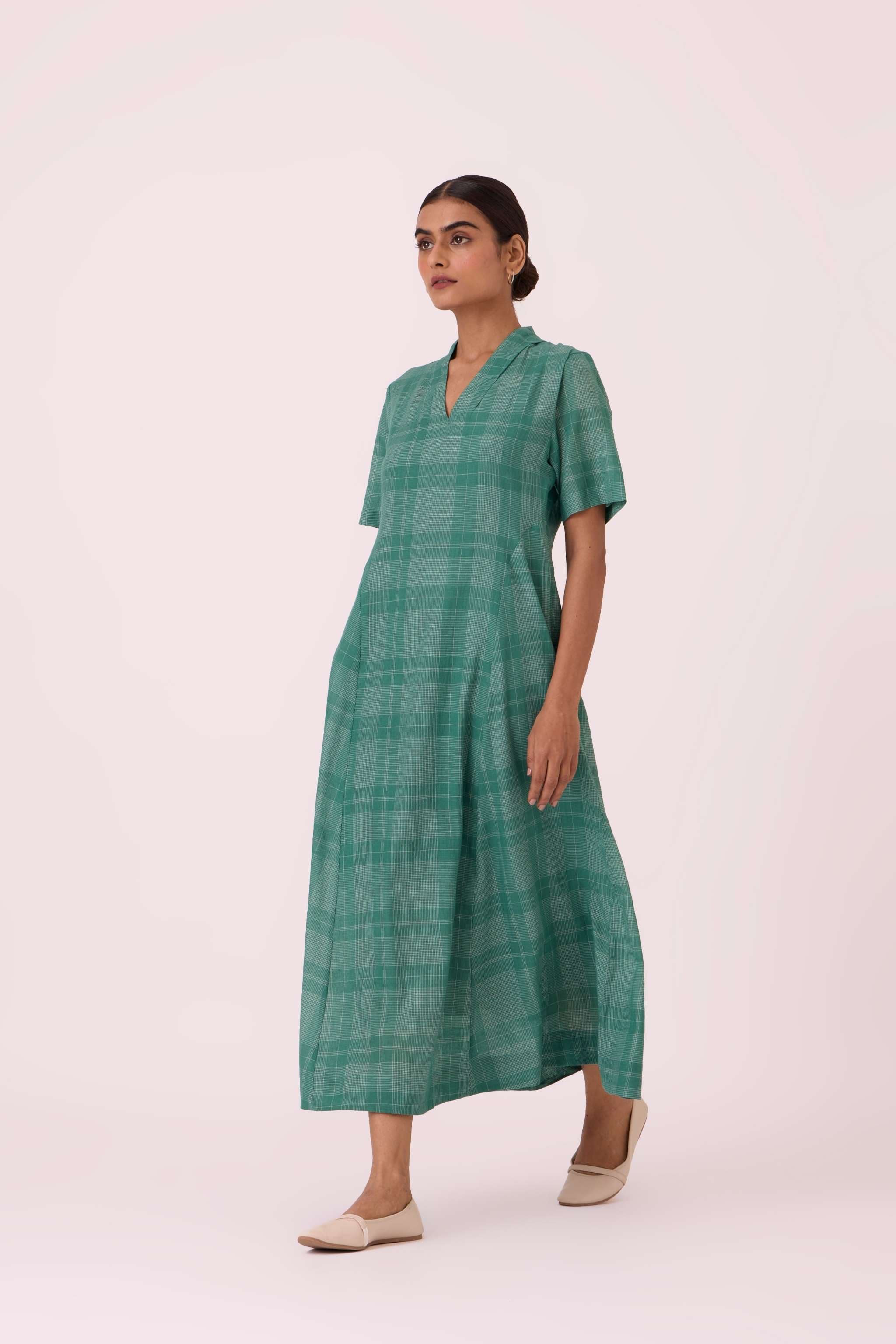 Clover Green Handwoven Dress - Image 7