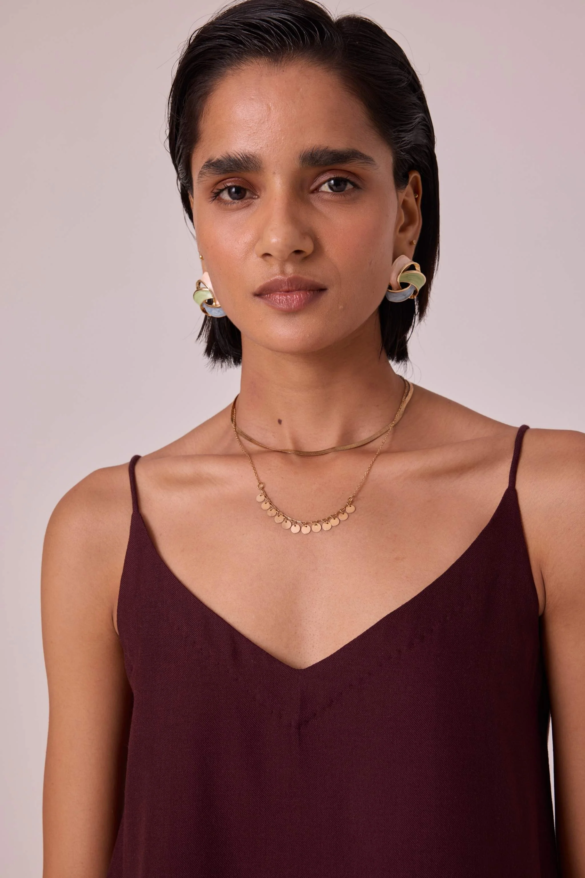 Daene Wine Silk Camisole - Image 5