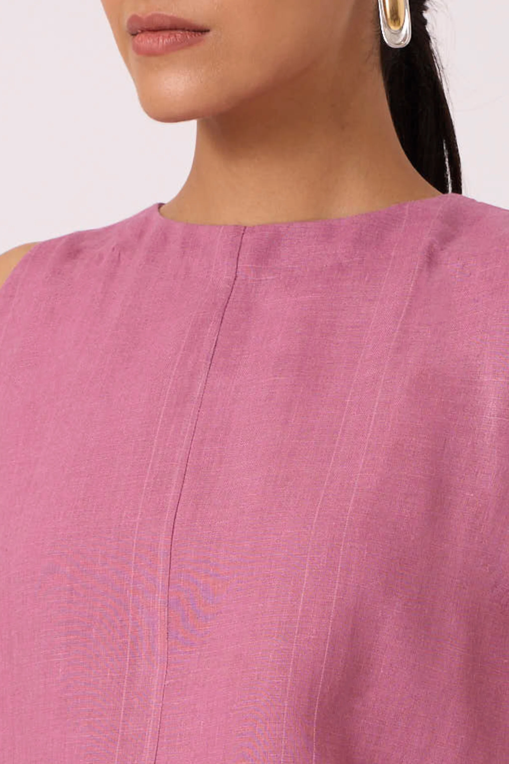 Eyre Lilac Linen Top - Image 4