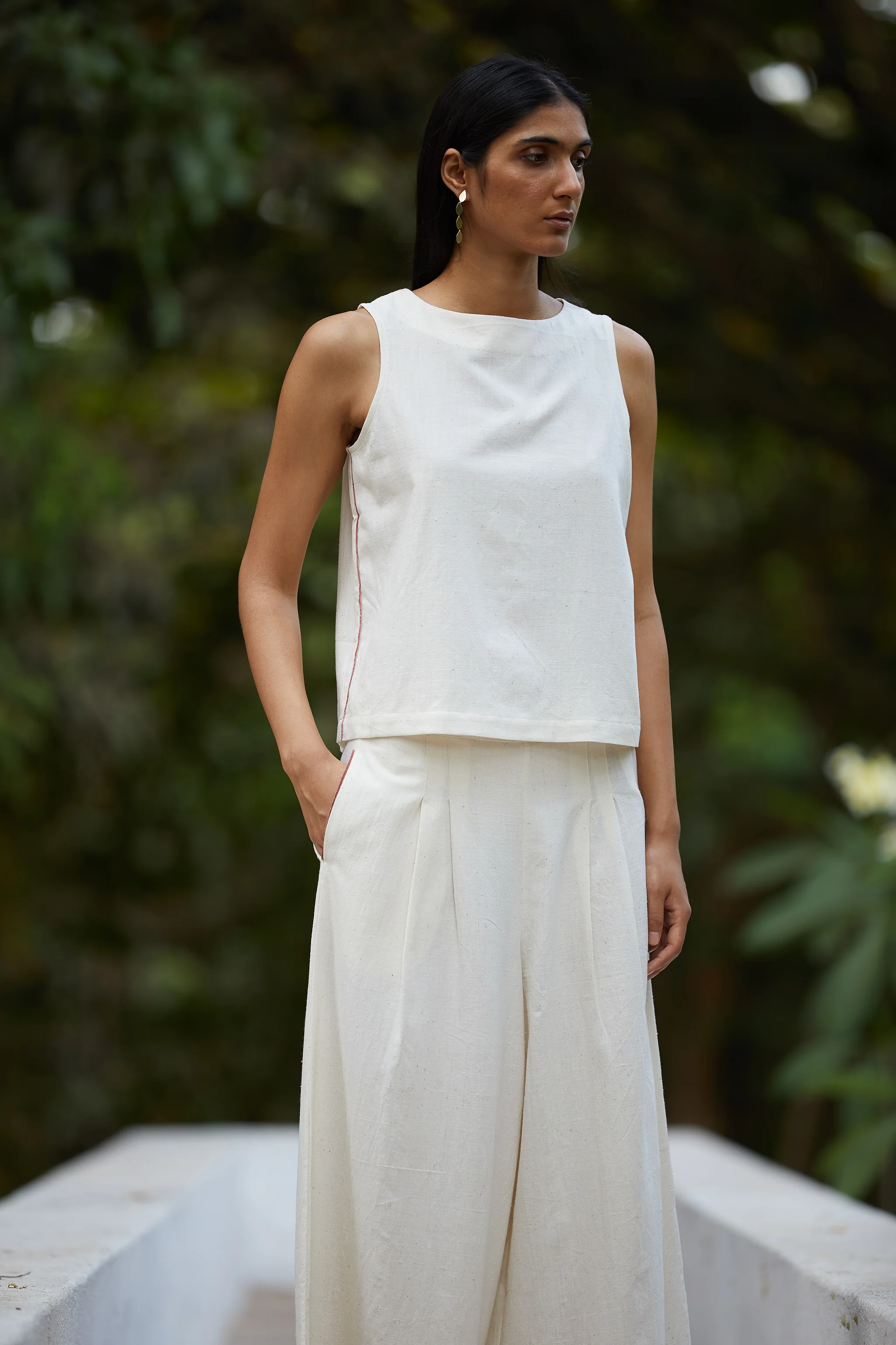 Freida Handwoven Relaxed Pants - Image 3