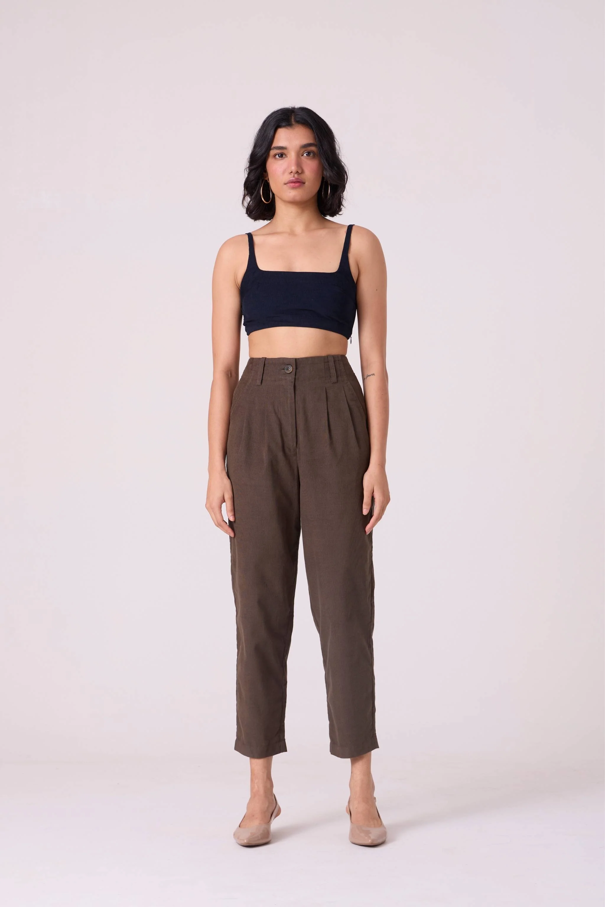 Helk Olive Needlecord Pants - Image 2