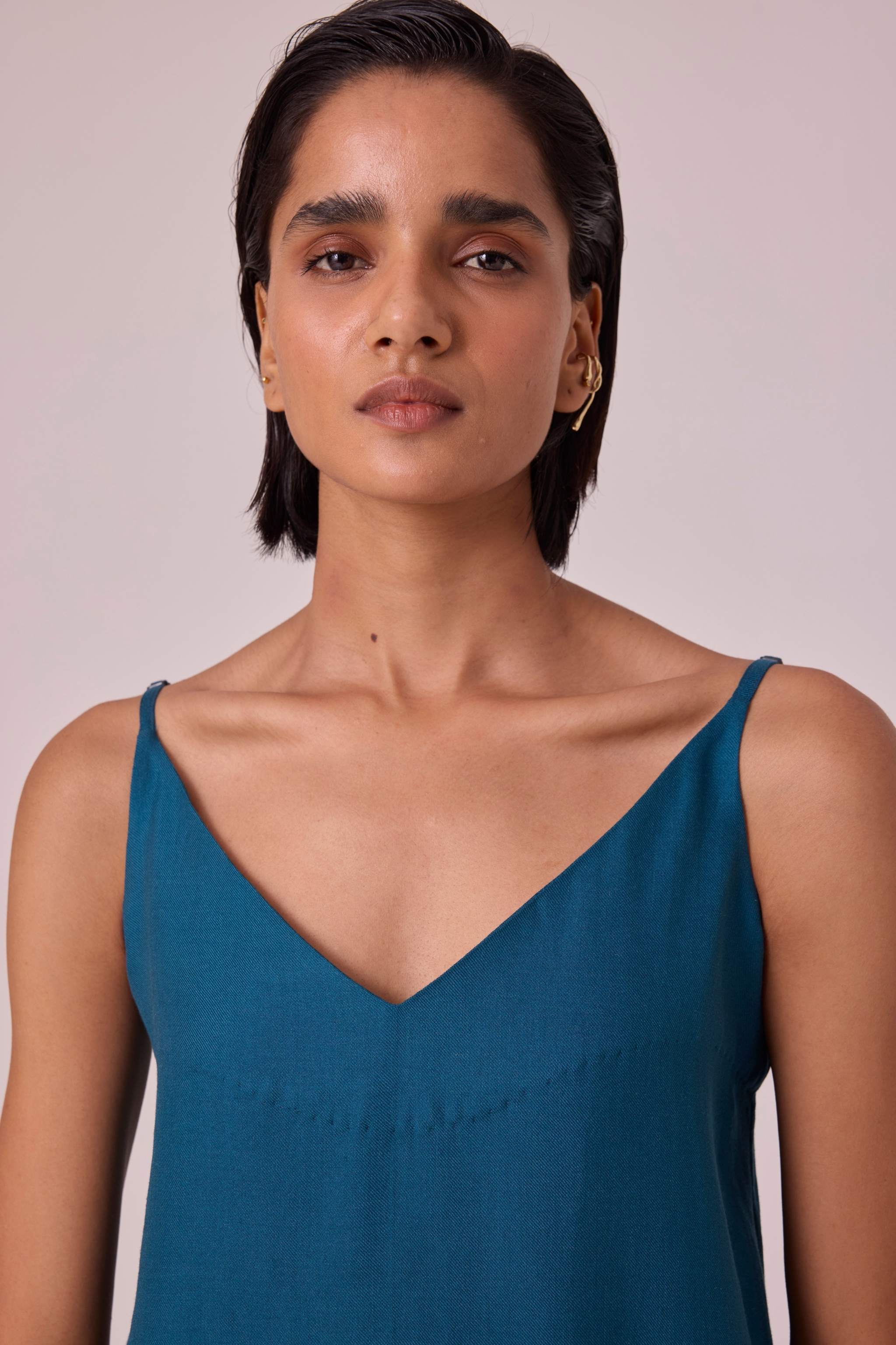 Isse Blue Silk Camisole - Image 5