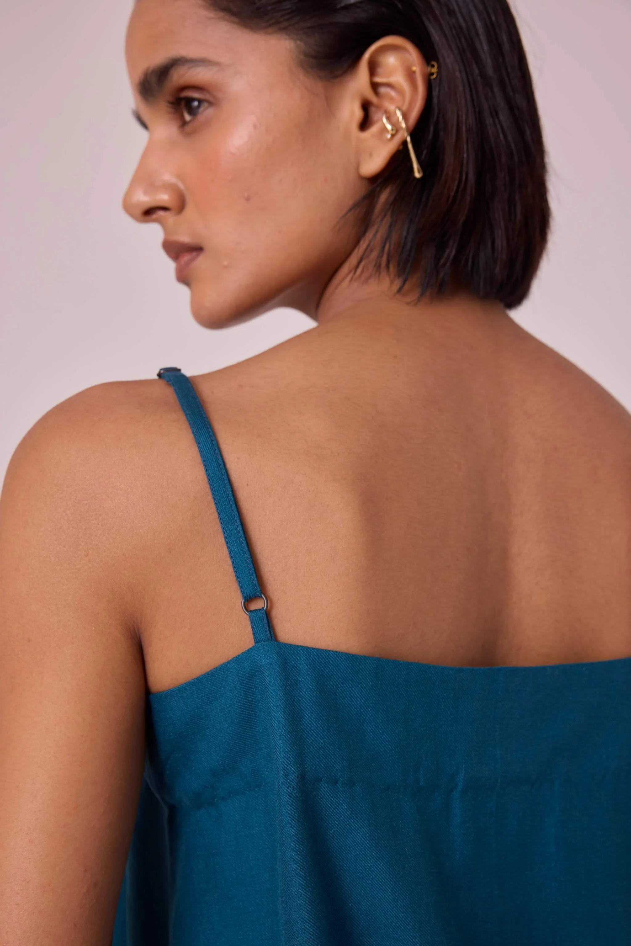 Isse Blue Silk Camisole - Image 7