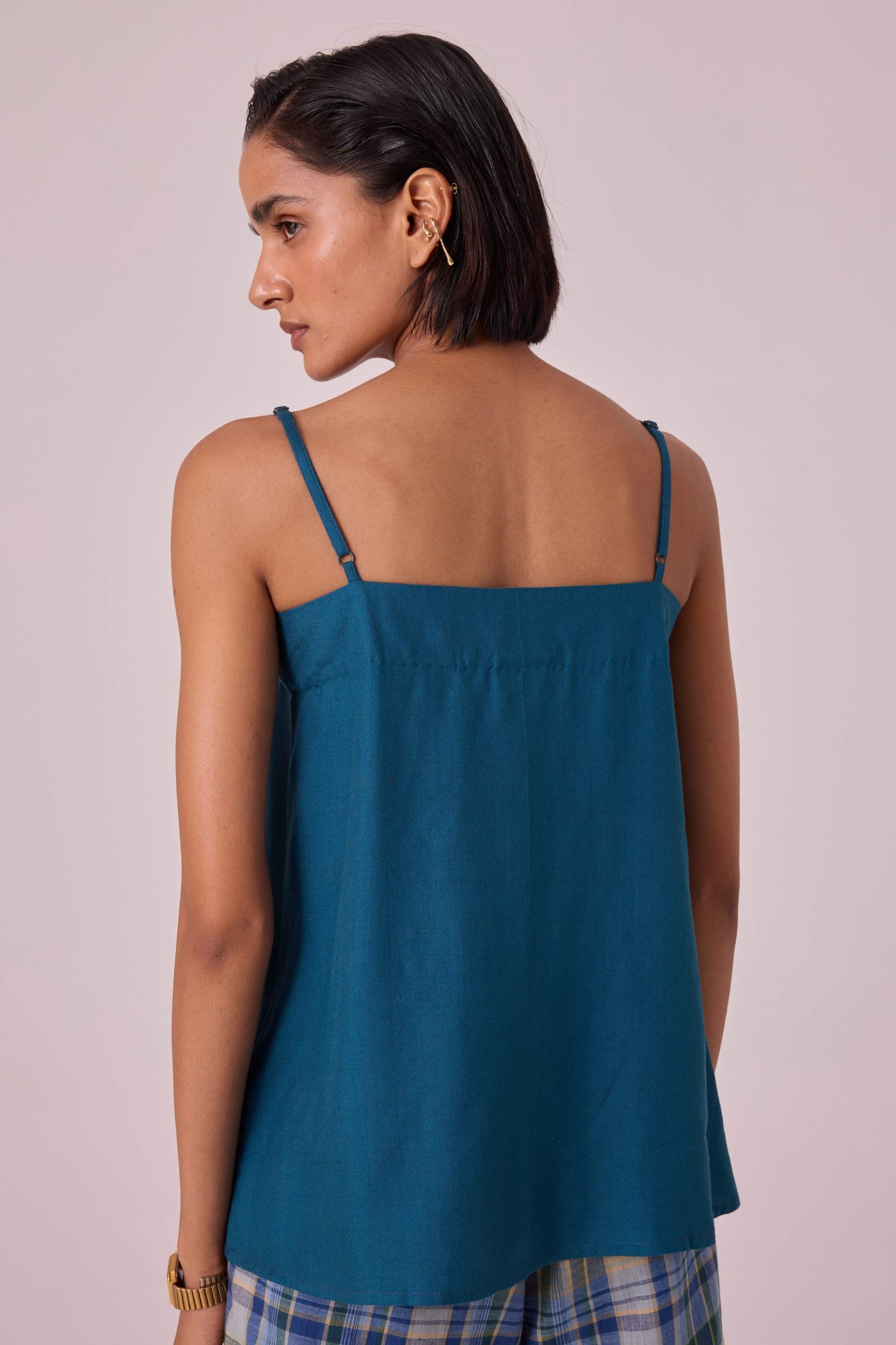 Isse Blue Silk Camisole - Image 8