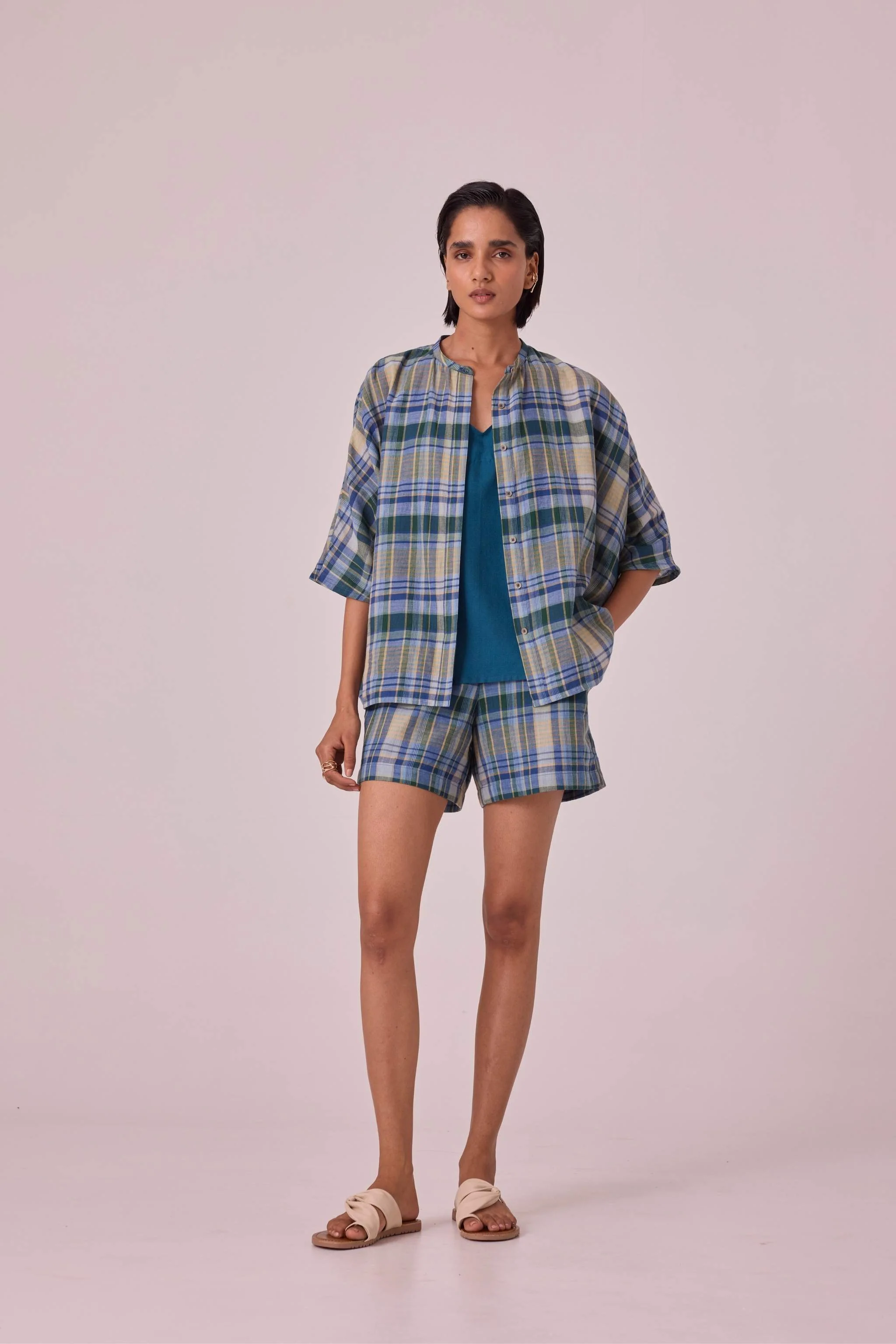Isse Blue Silk Camisole - Image 9