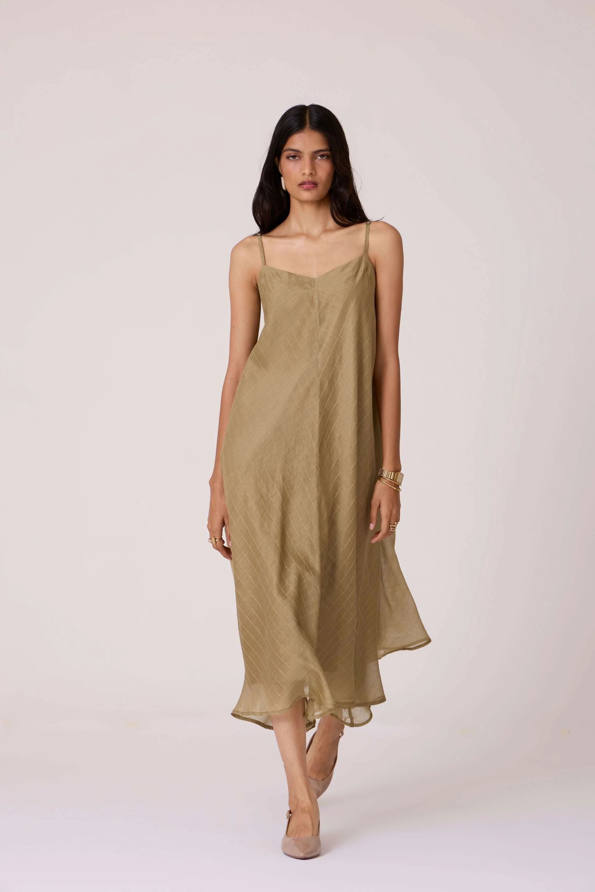 Jane Olive Handwoven Dress - Image 10