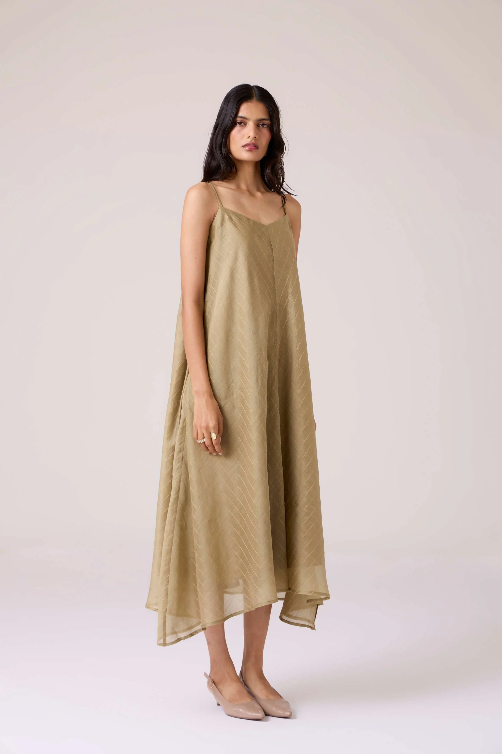 Jane Olive Handwoven Dress - Image 2