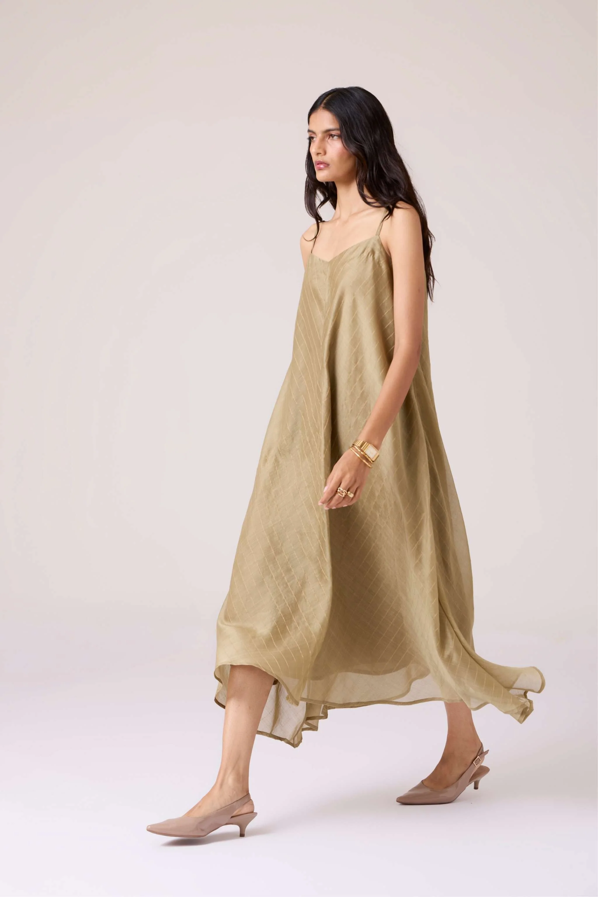 Jane Olive Handwoven Dress - Image 9