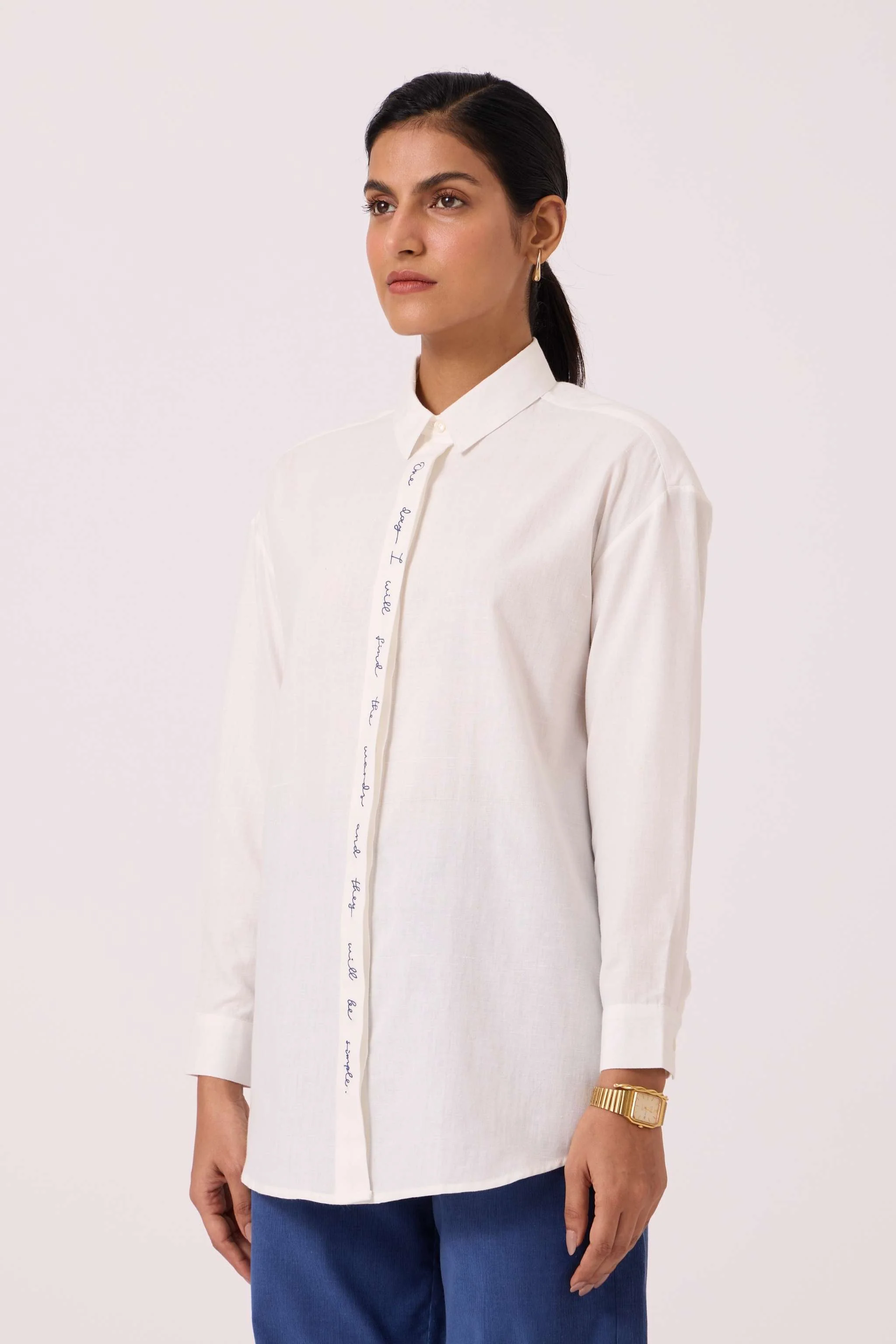 Kerouac Handwoven Embroidered Shirt - Image 2