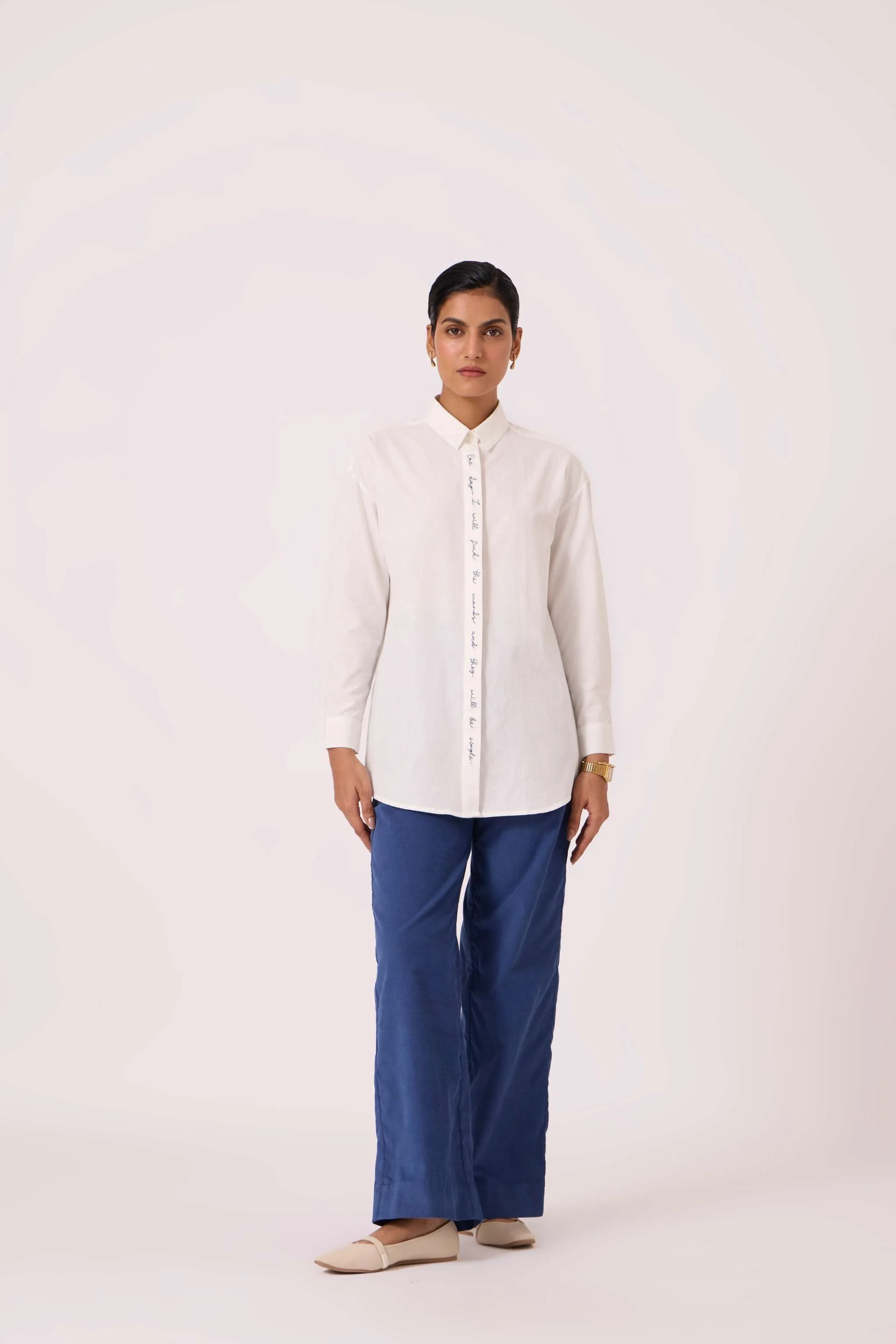 Kerouac Handwoven Embroidered Shirt - Image 3