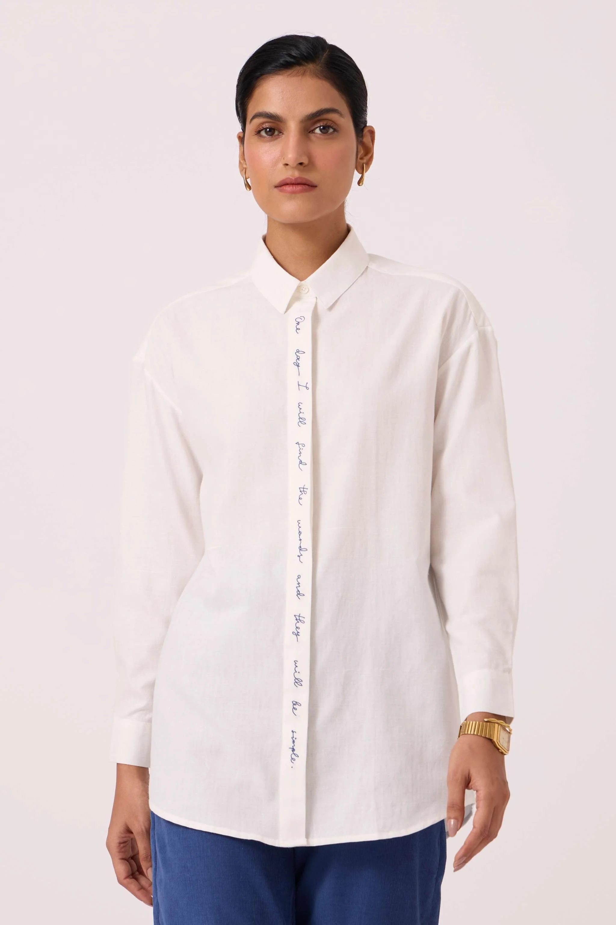 Kerouac Handwoven Embroidered Shirt - Image 5