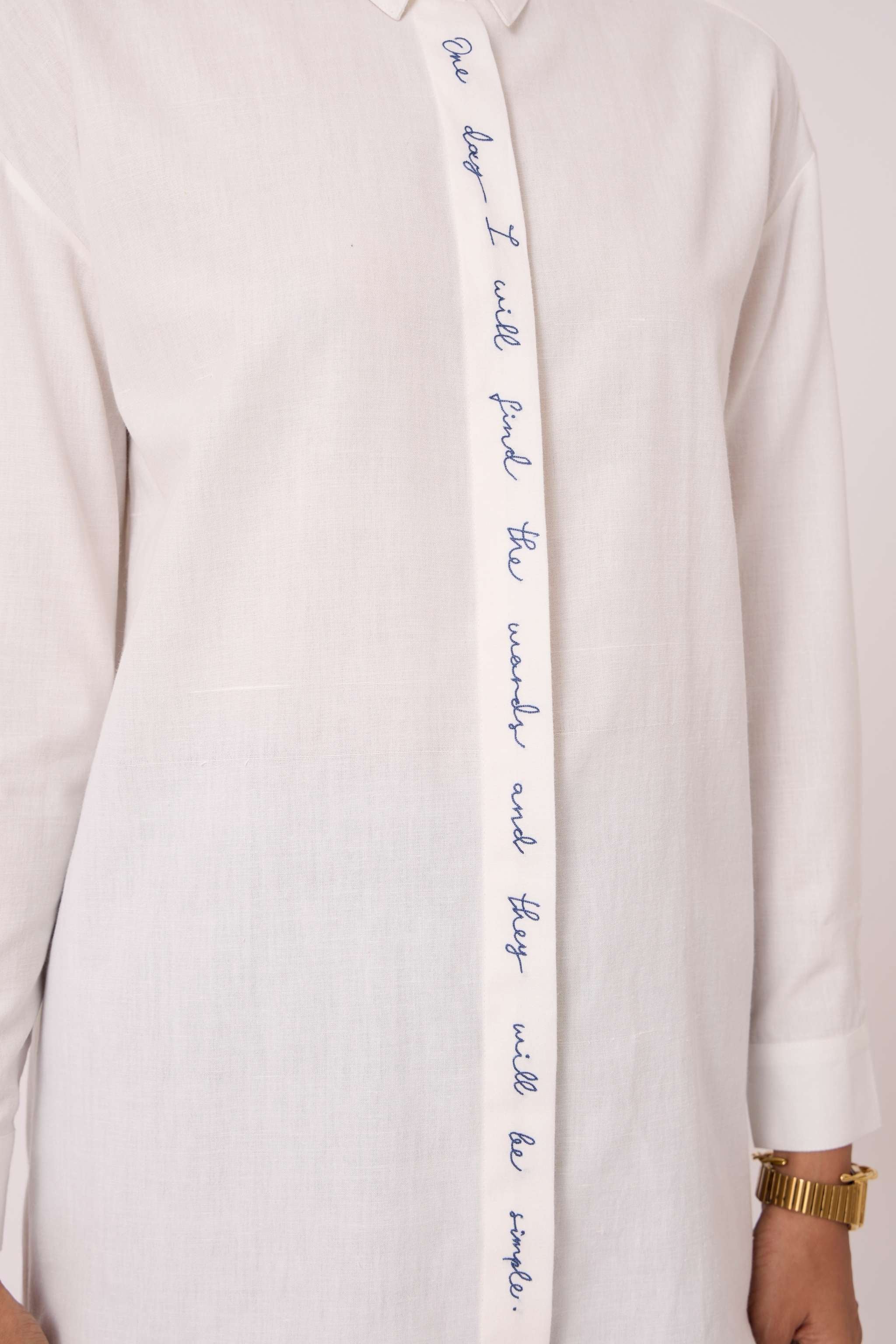 Kerouac Handwoven Embroidered Shirt - Image 6