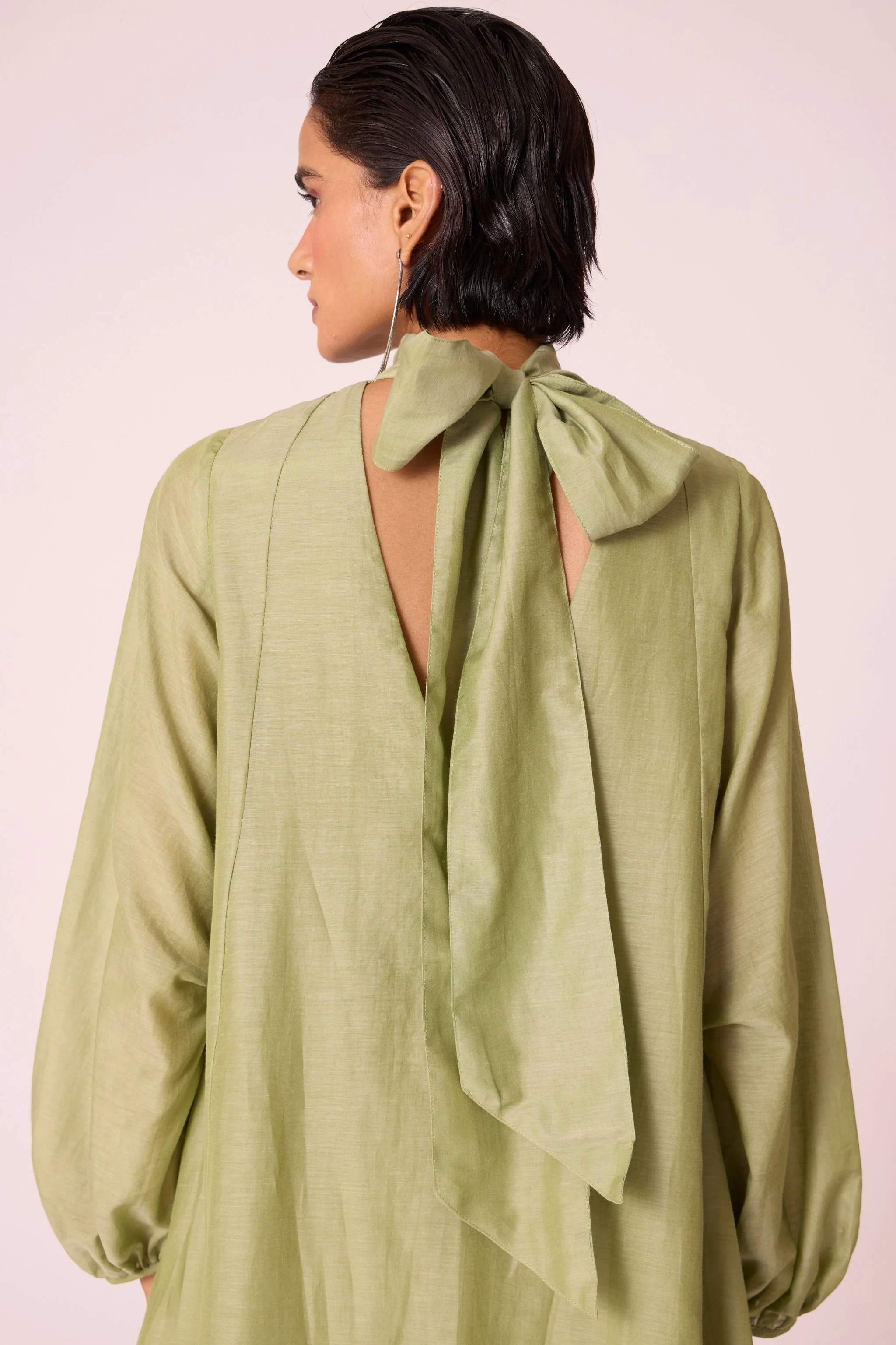 Klyuch Green Panelled Dress - Image 7