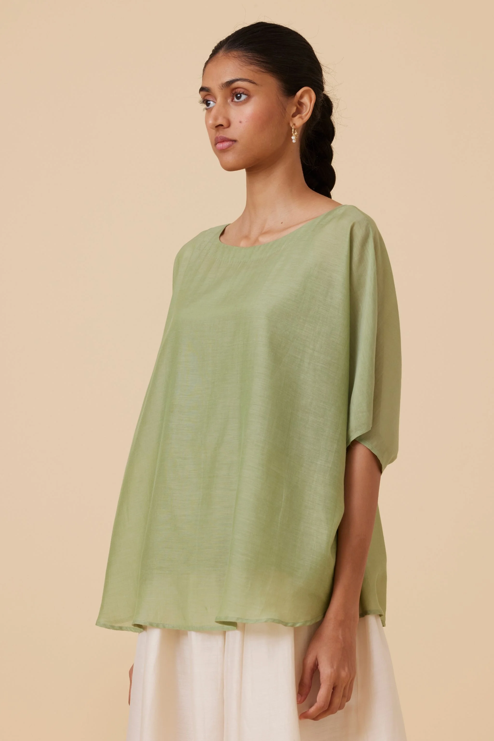 Kosh Green Cape Top - Image 4